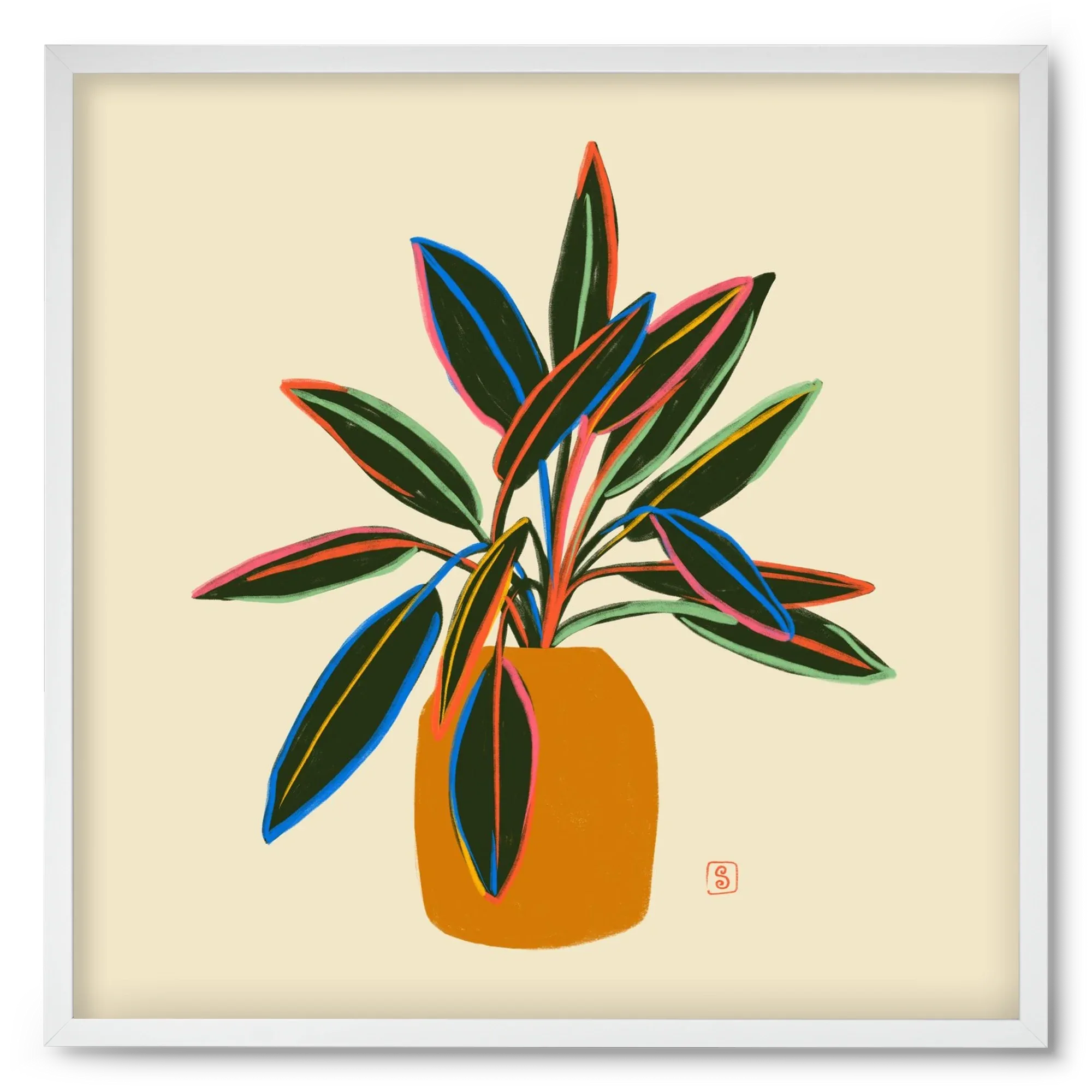 PLANT WITH COLOURFUL LEAVES - artbridge