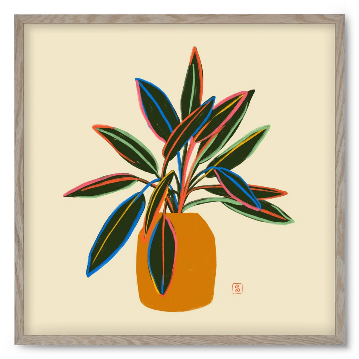 PLANT WITH COLOURFUL LEAVES - artbridge