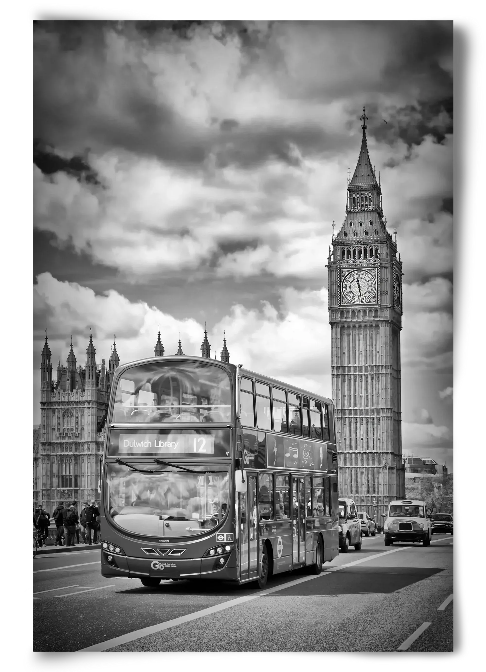 LONDON Houses of Parliament and traffic - artbridge