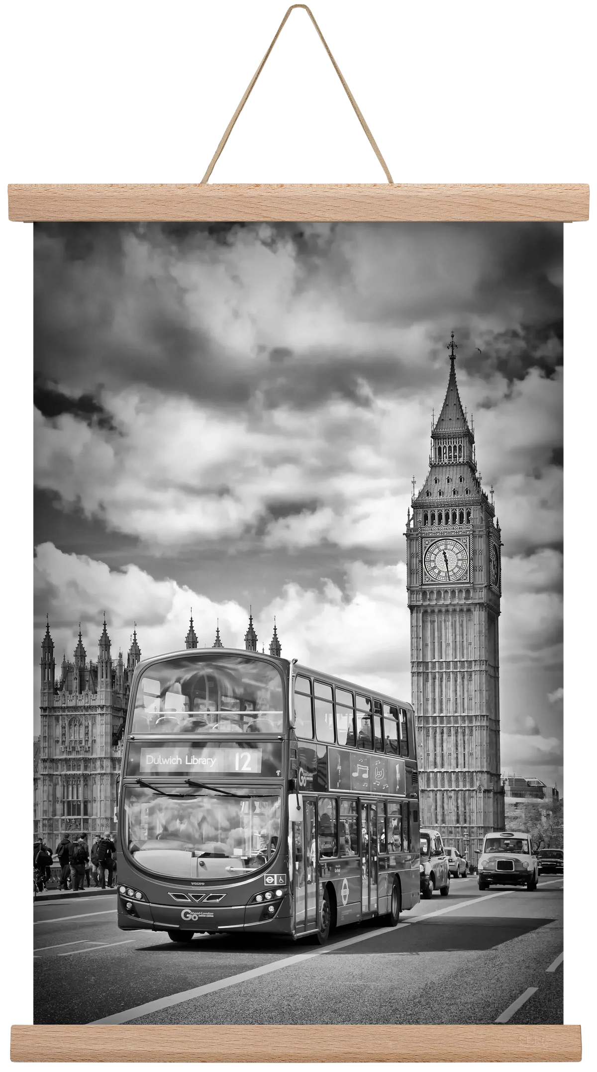 LONDON Houses of Parliament and traffic - artbridge