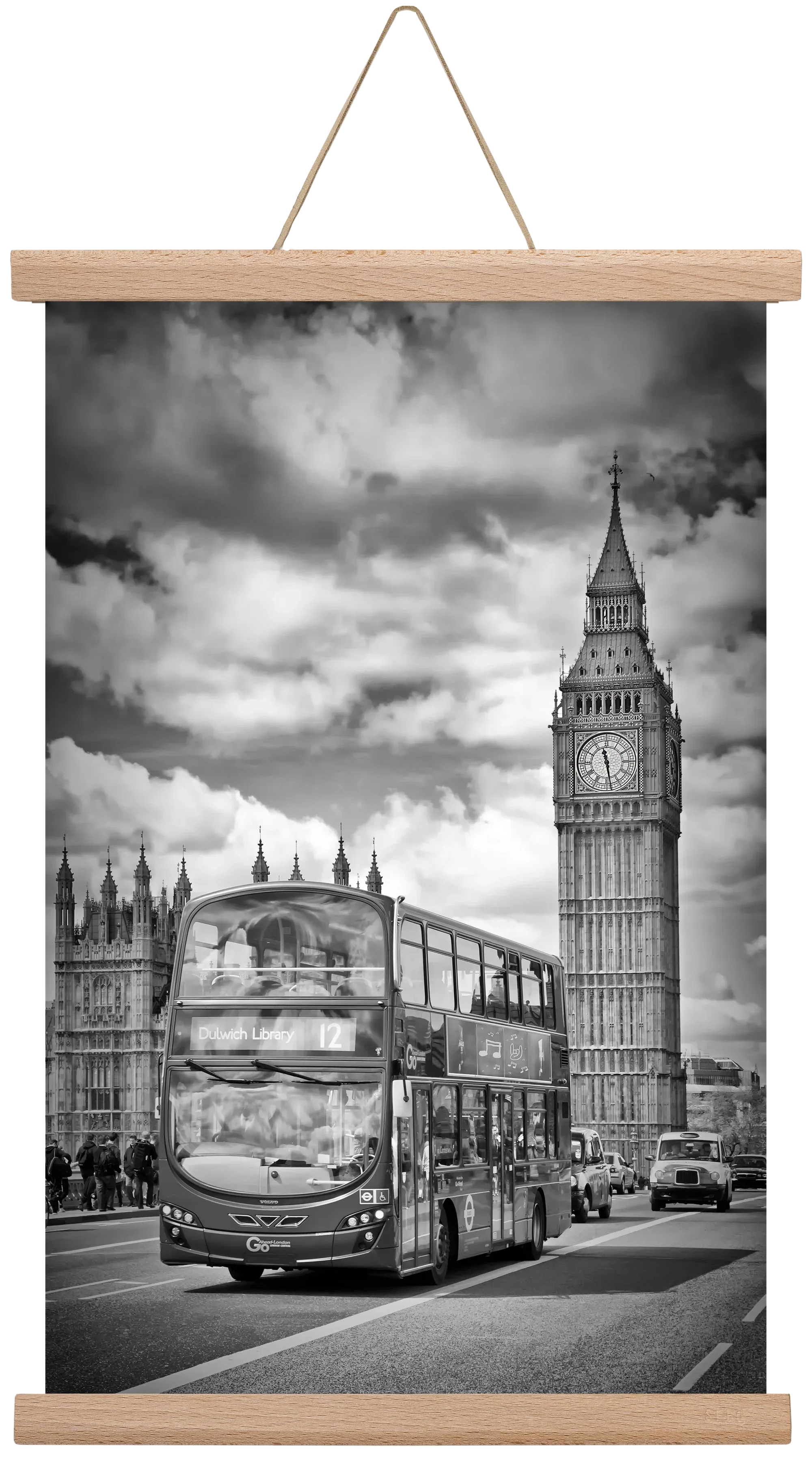 LONDON Houses of Parliament and traffic - artbridge