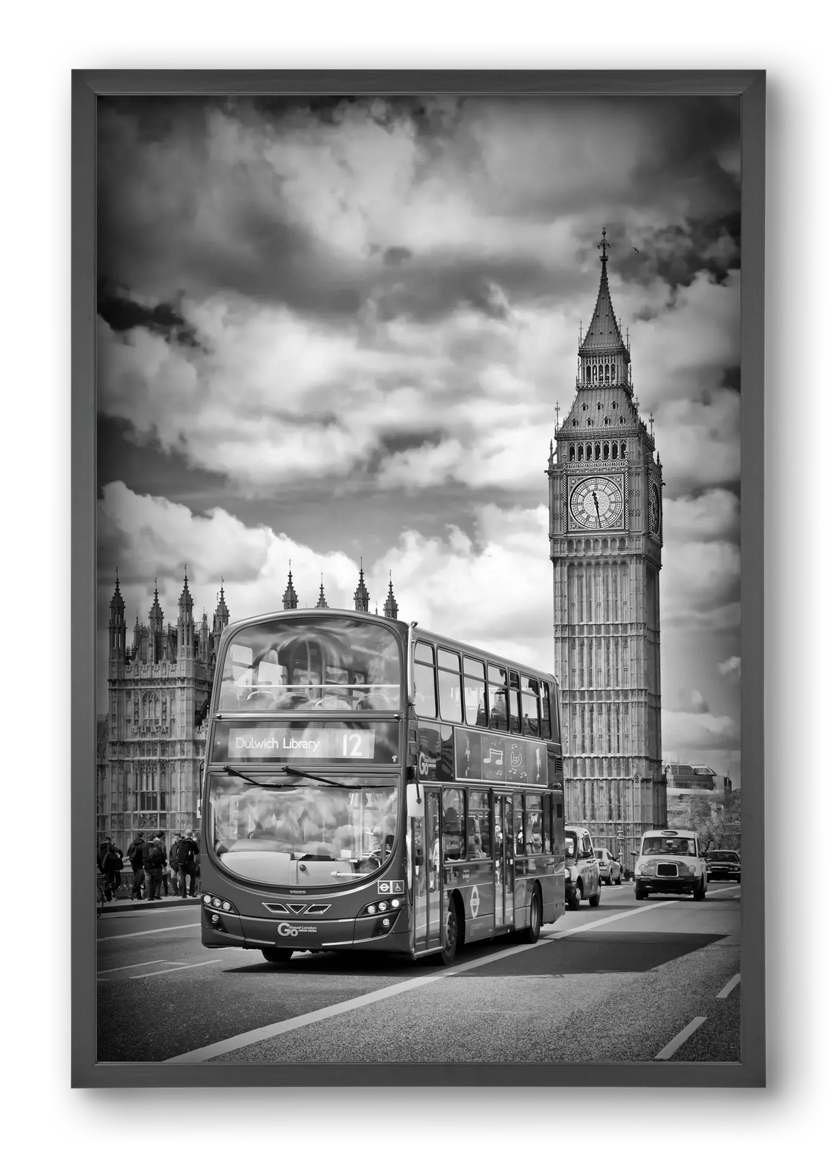 LONDON Houses of Parliament and traffic - artbridge