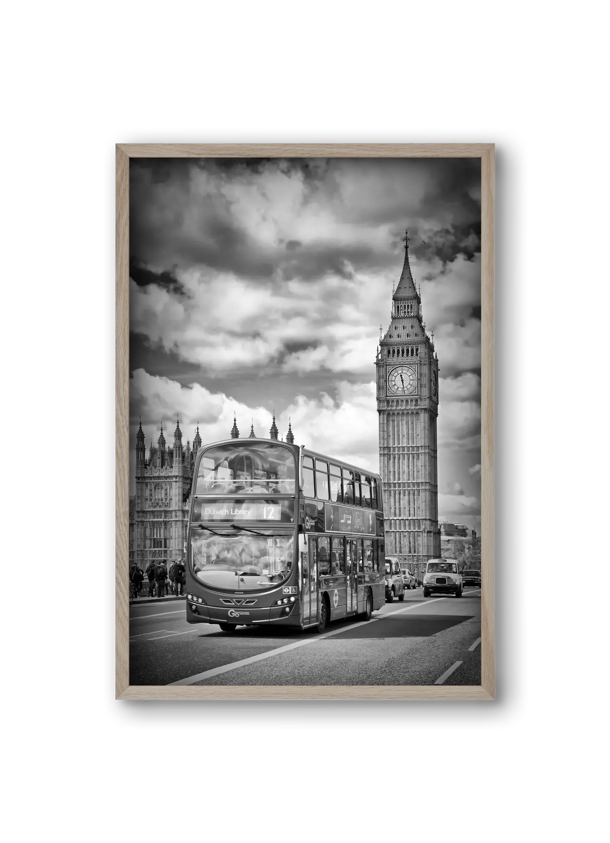 LONDON Houses of Parliament and traffic - artbridge