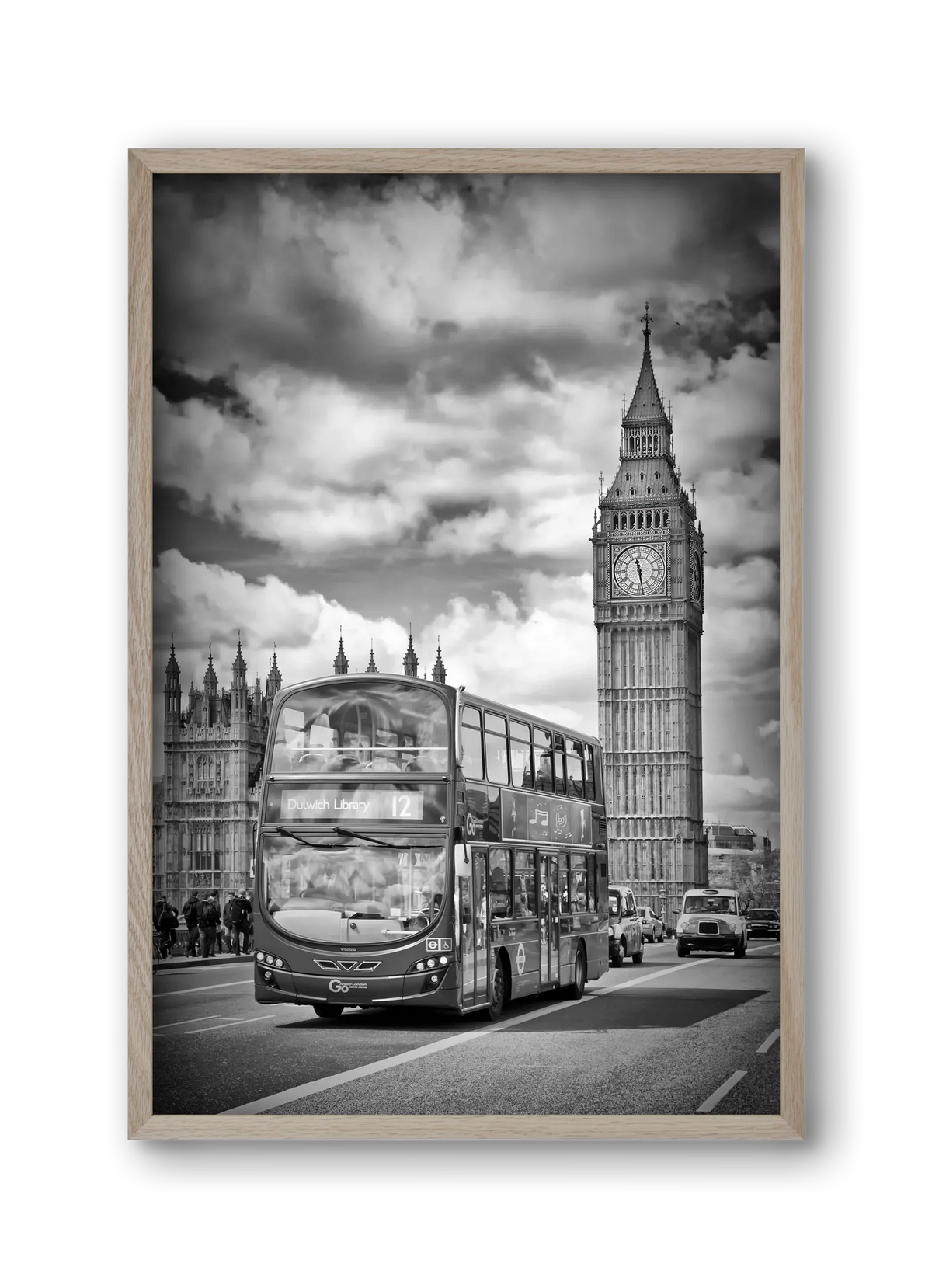 LONDON Houses of Parliament and traffic - artbridge