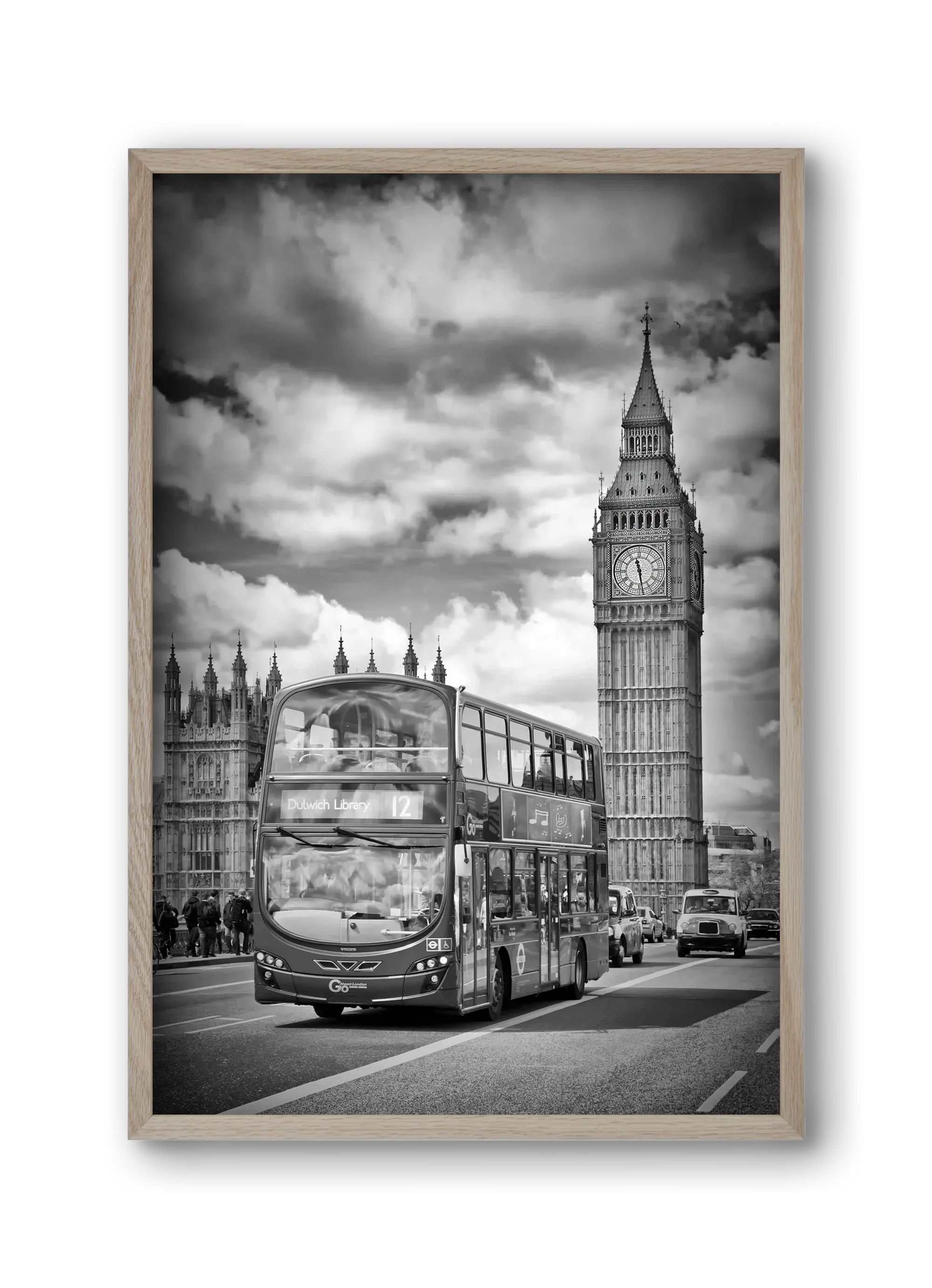 LONDON Houses of Parliament and traffic - artbridge