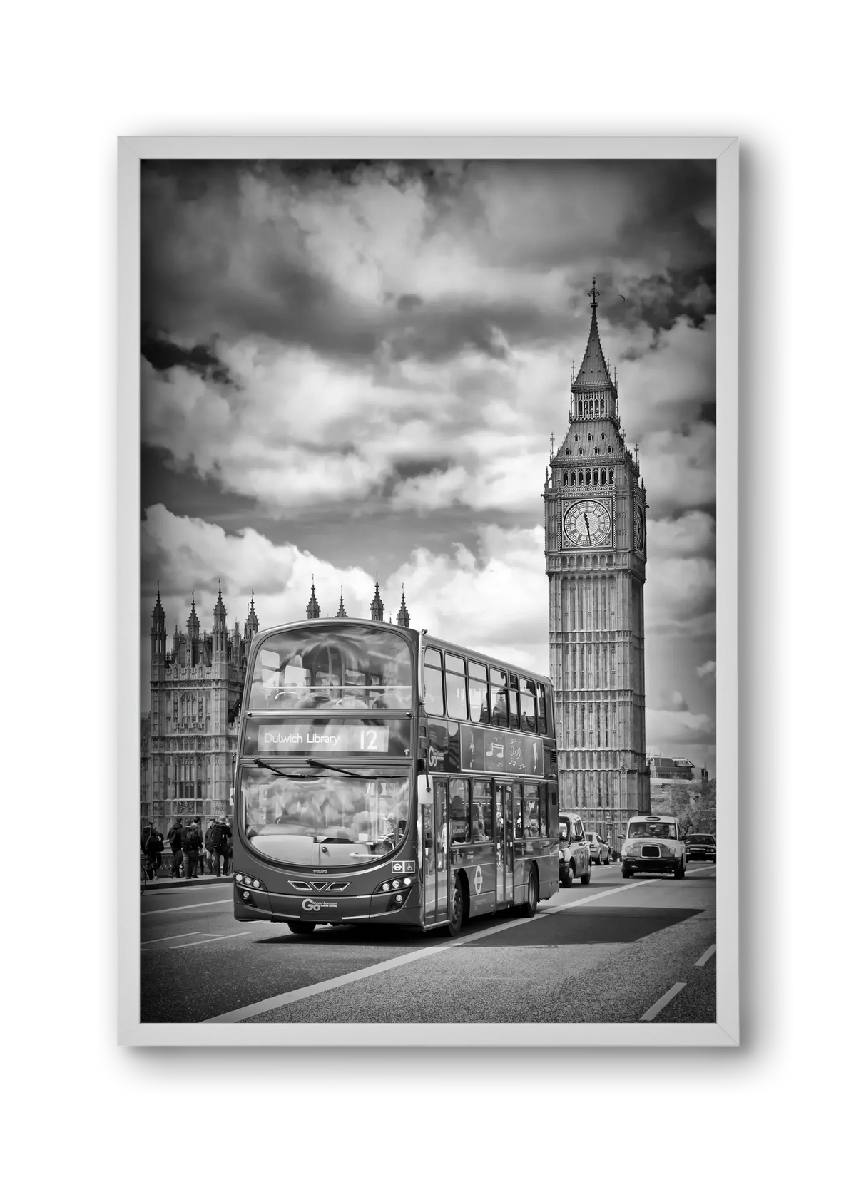 LONDON Houses of Parliament and traffic - artbridge