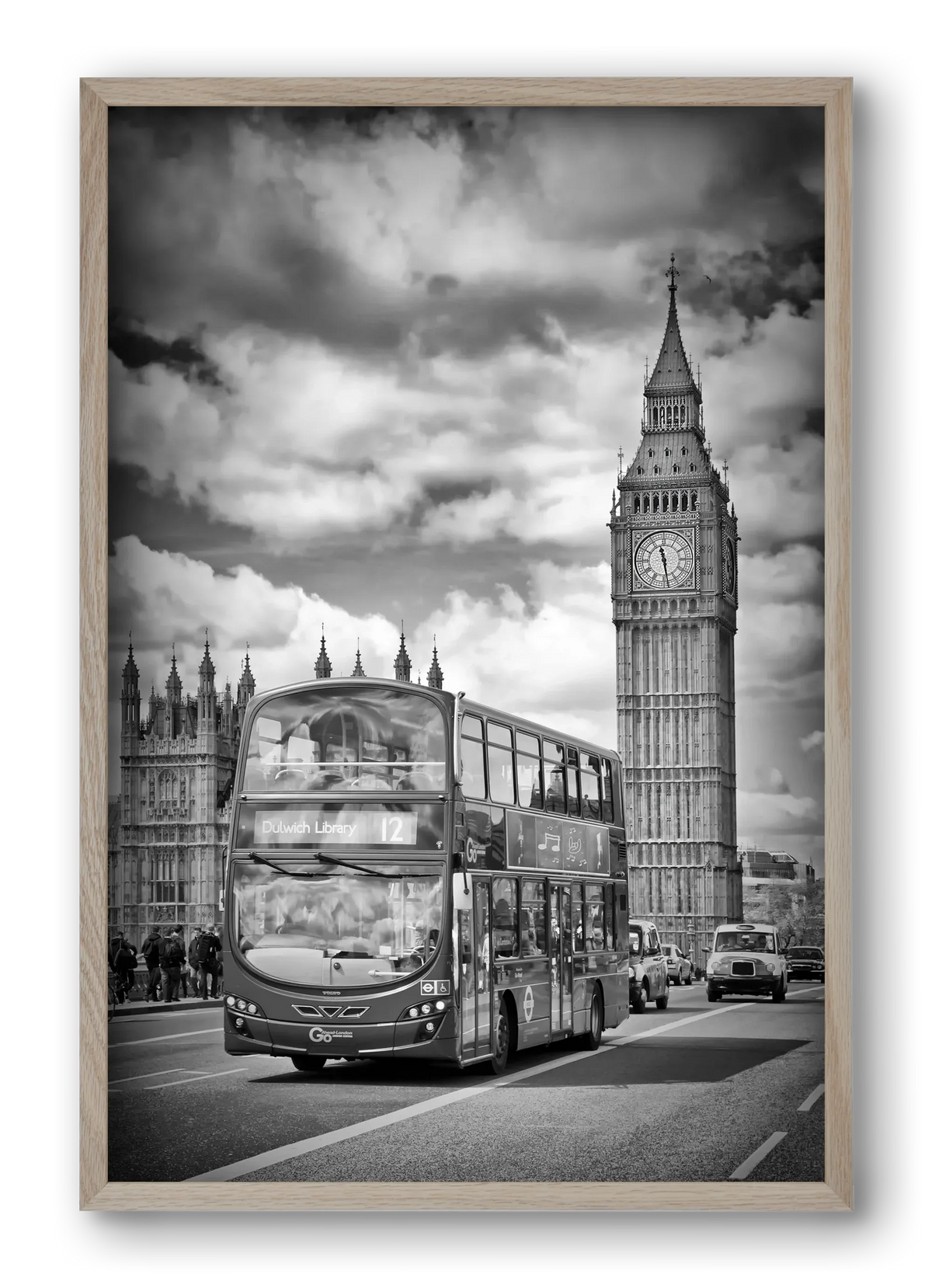 LONDON Houses of Parliament and traffic - artbridge