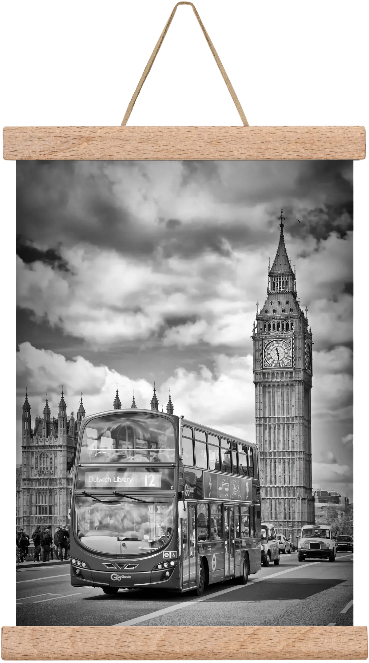 LONDON Houses of Parliament and traffic - artbridge