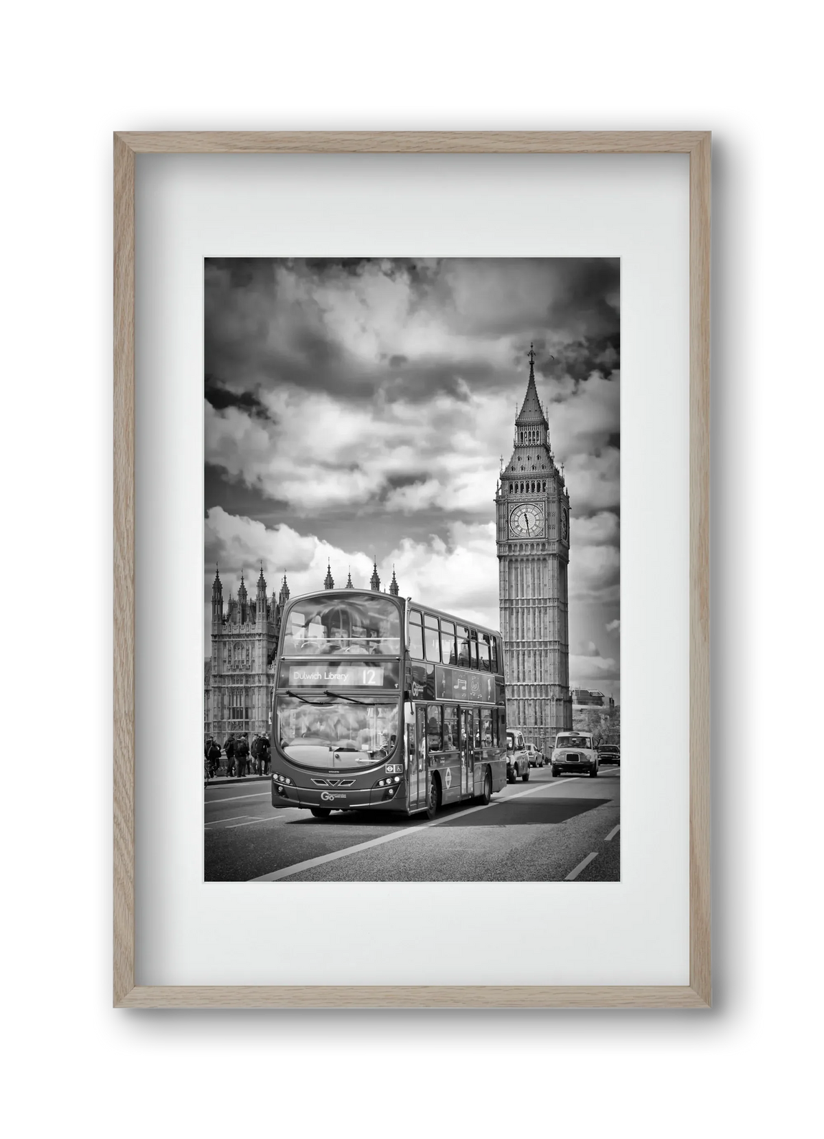 LONDON Houses of Parliament and traffic - artbridge