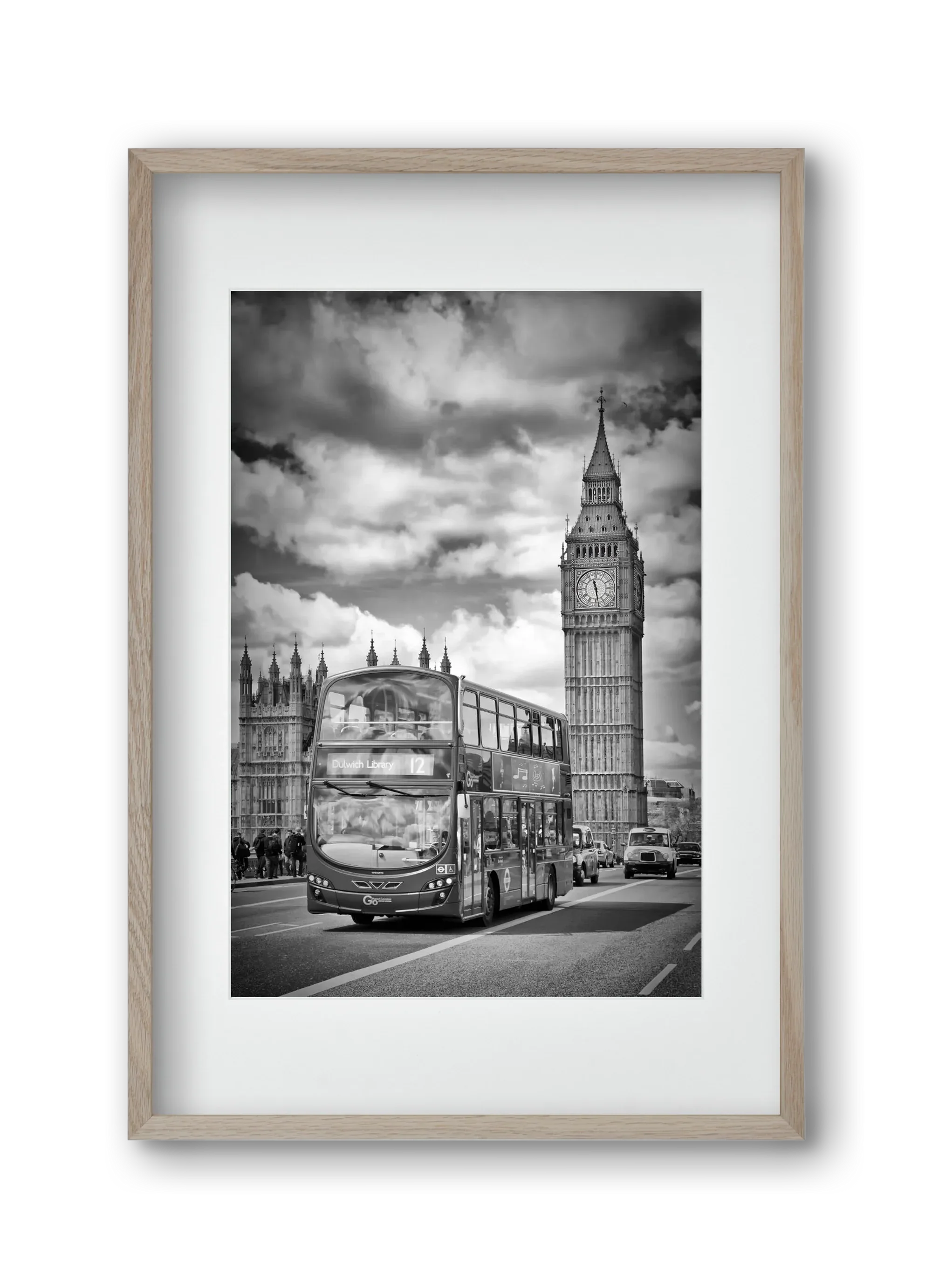LONDON Houses of Parliament and traffic - artbridge