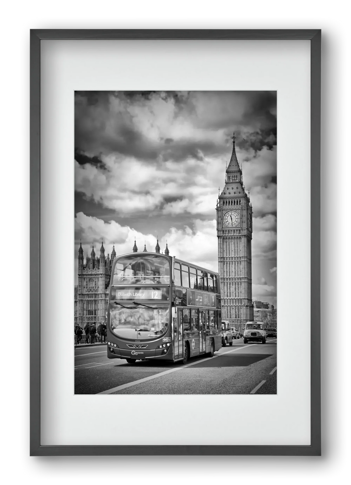 LONDON Houses of Parliament and traffic - artbridge