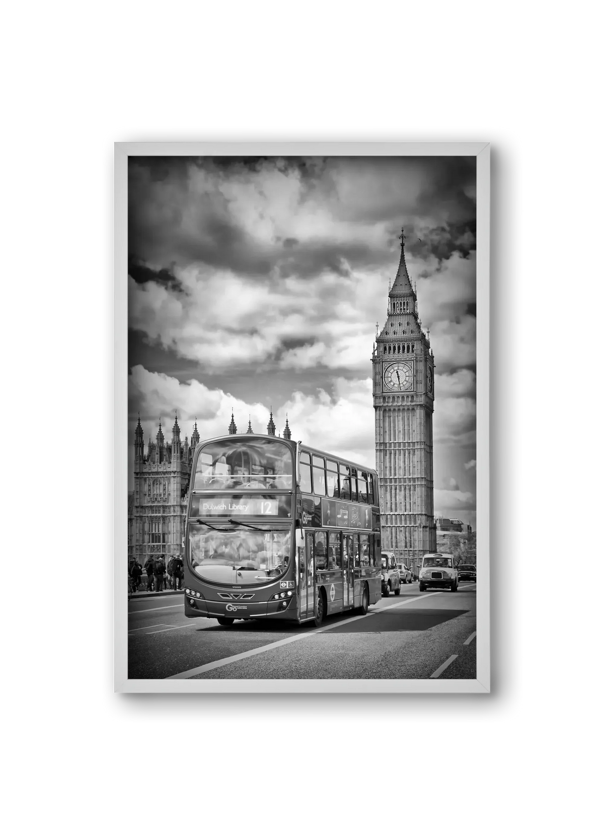LONDON Houses of Parliament and traffic - artbridge