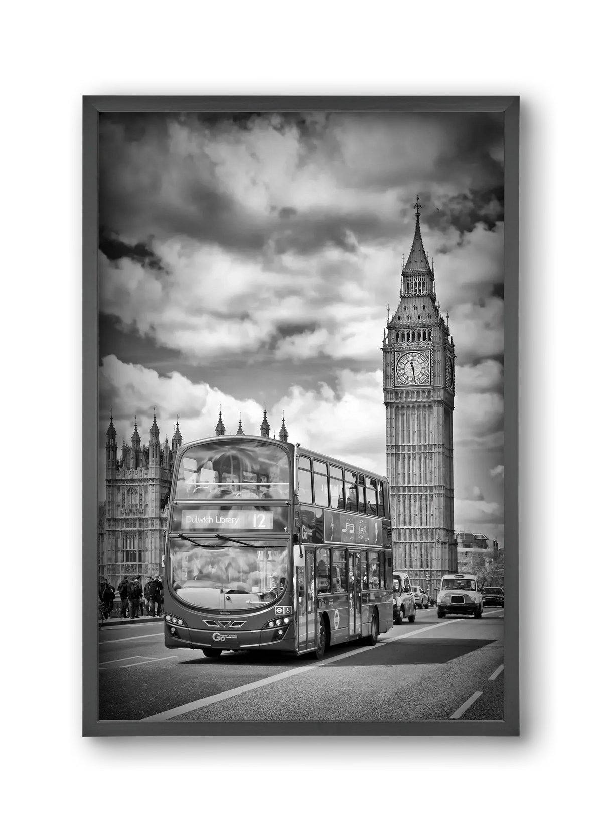 LONDON Houses of Parliament and traffic - artbridge