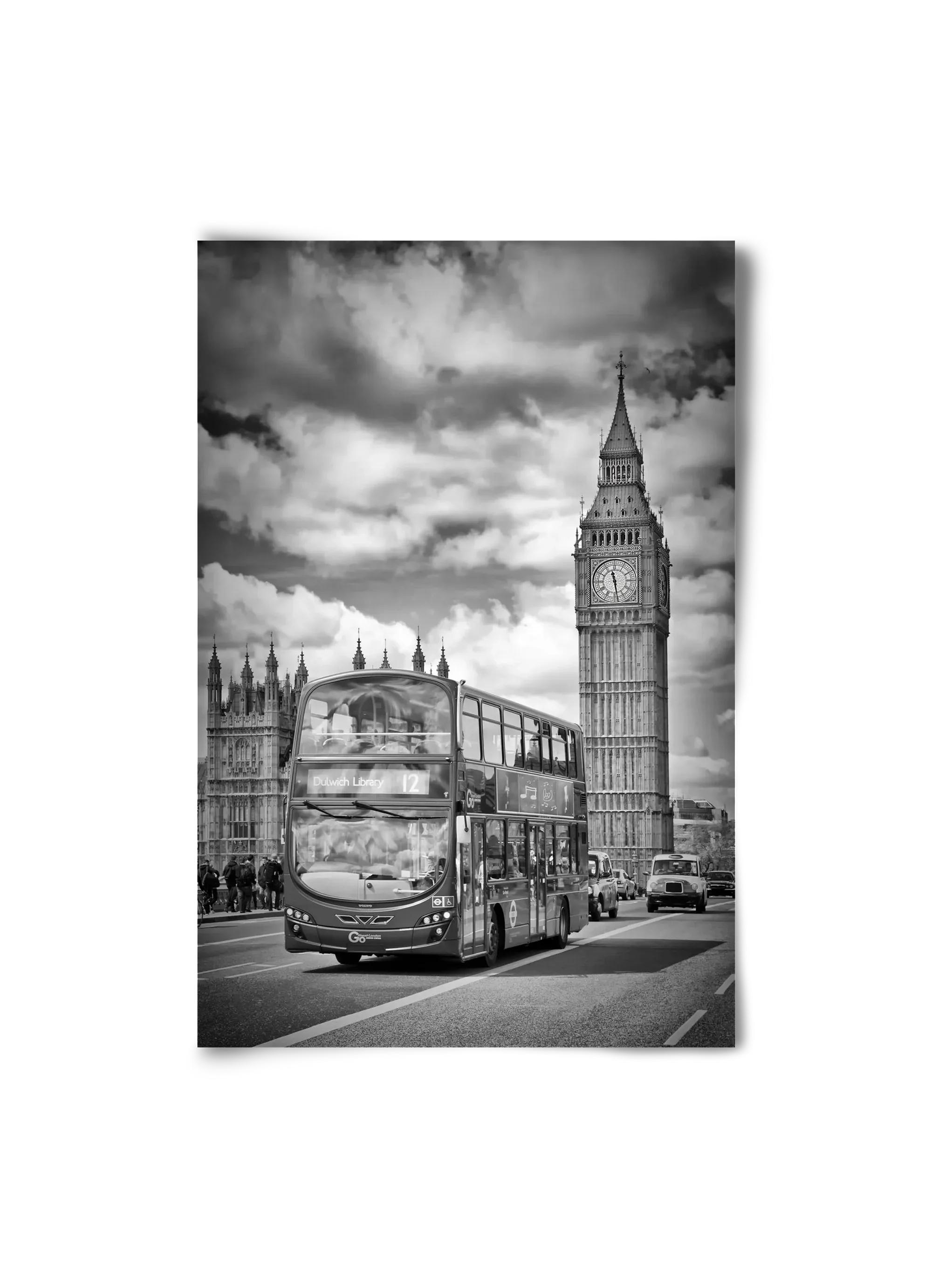LONDON Houses of Parliament and traffic - artbridge