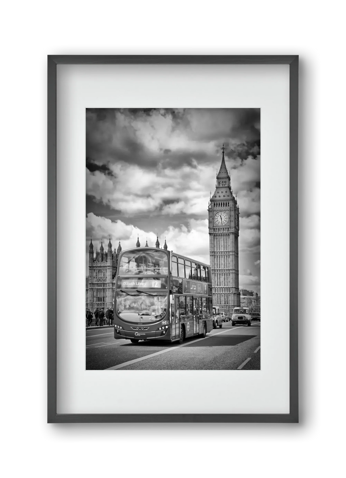 LONDON Houses of Parliament and traffic - artbridge