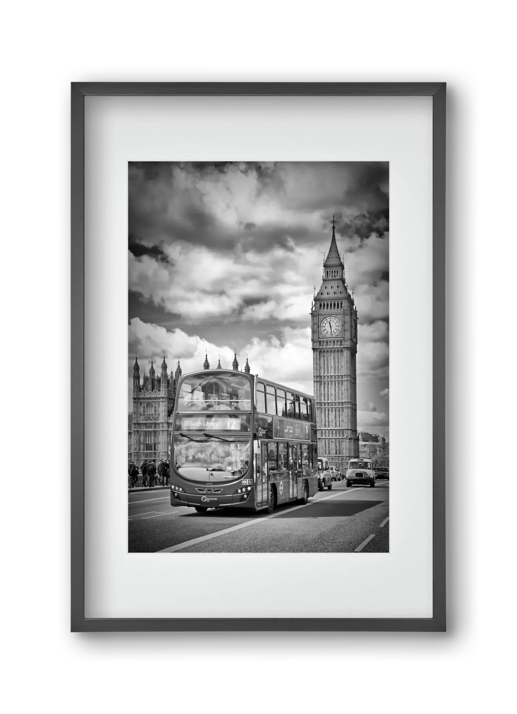 LONDON Houses of Parliament and traffic - artbridge