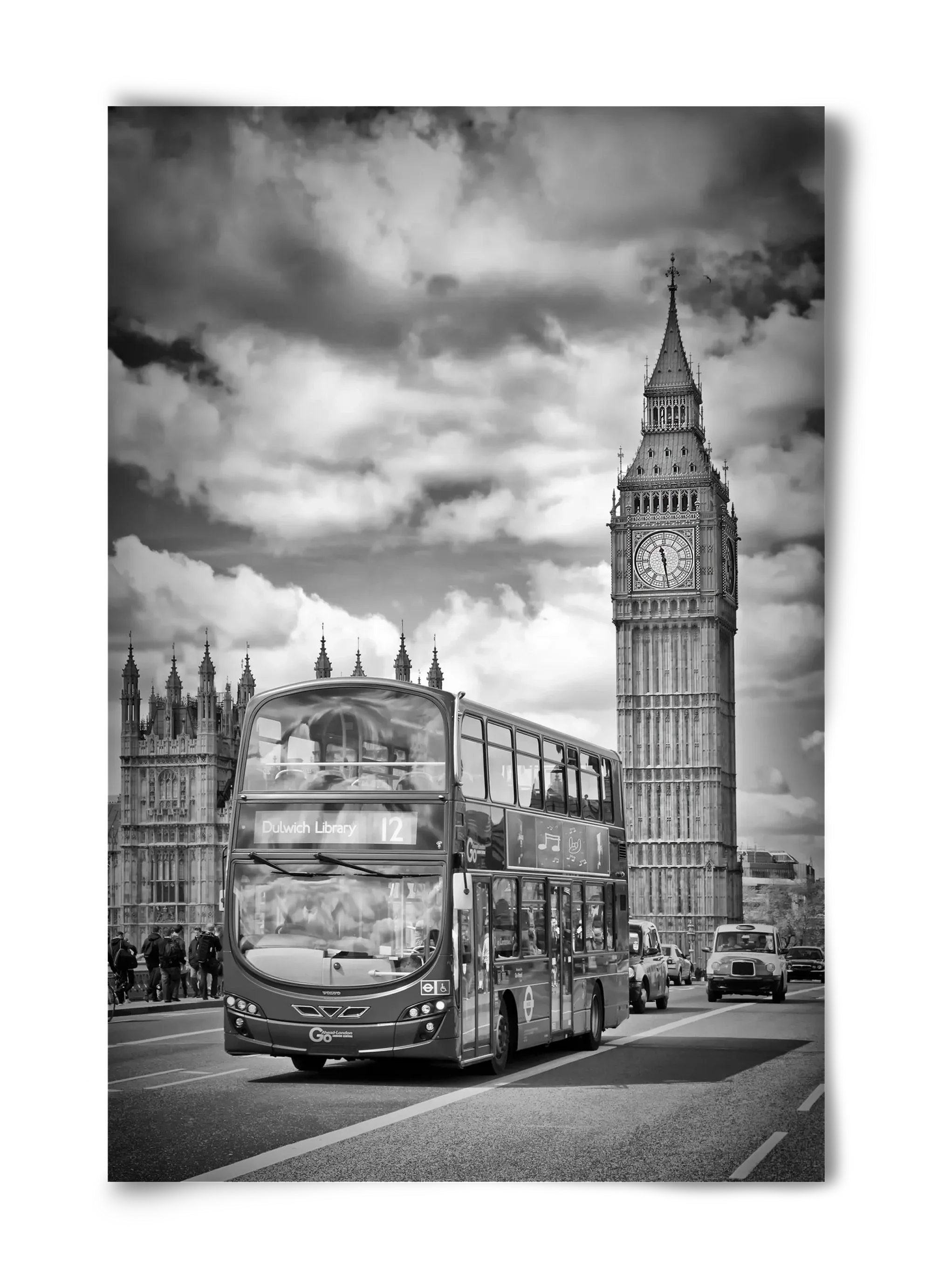 LONDON Houses of Parliament and traffic - artbridge