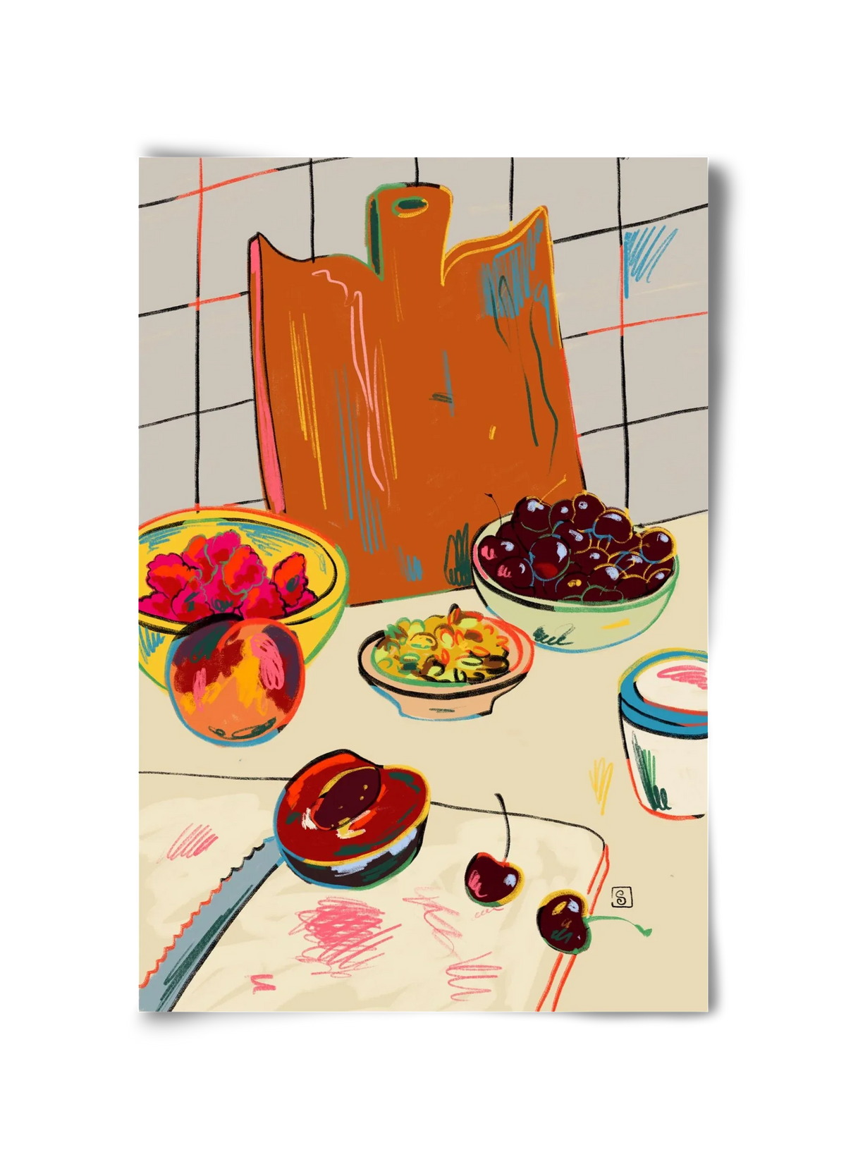 AUTUMN FRUIT STILL LIFE - artbridge