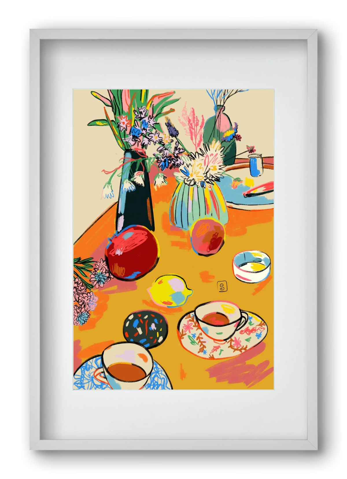 TEA AND FLOWERS AT HOME - artbridge
