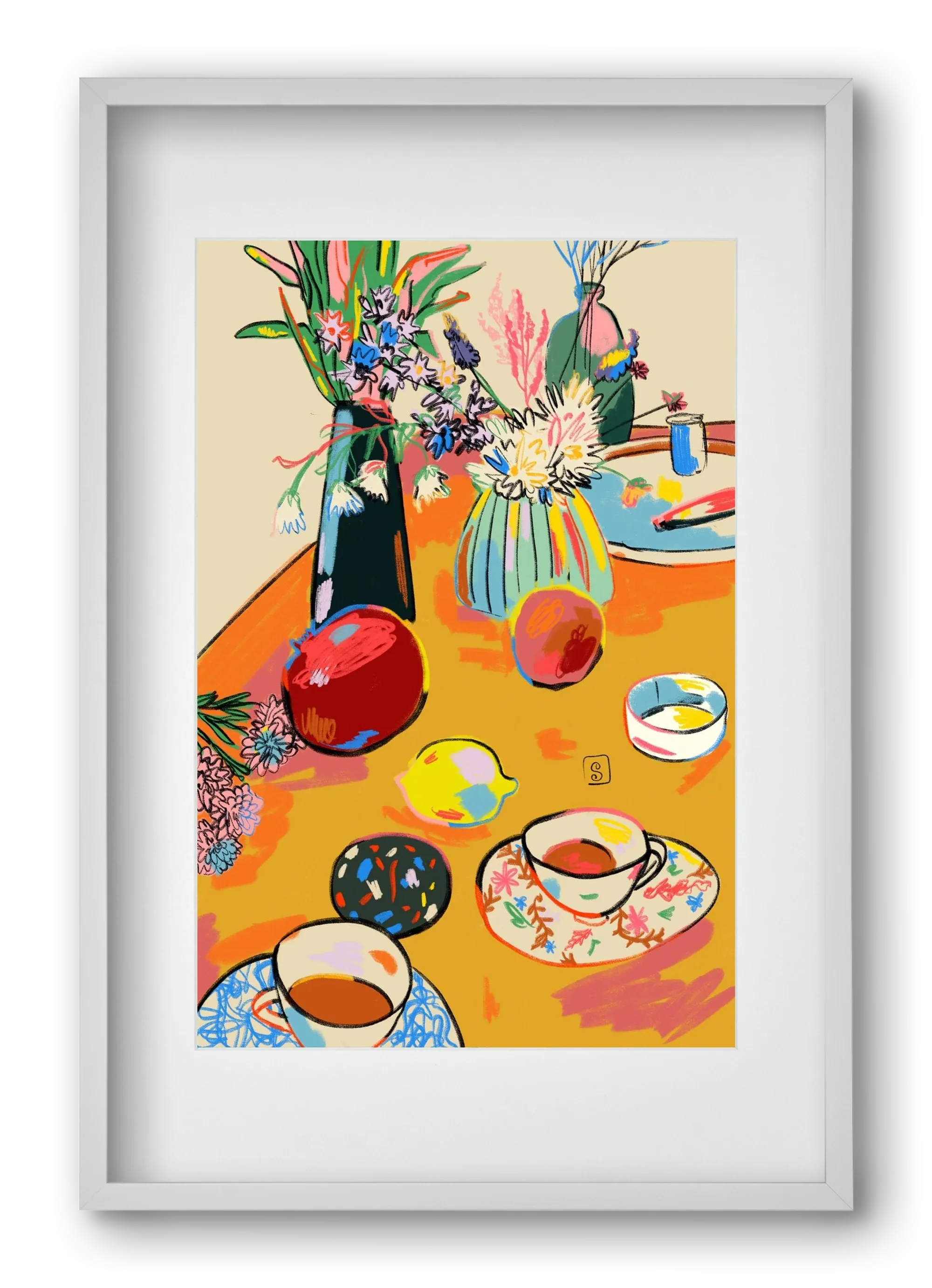 TEA AND FLOWERS AT HOME - artbridge