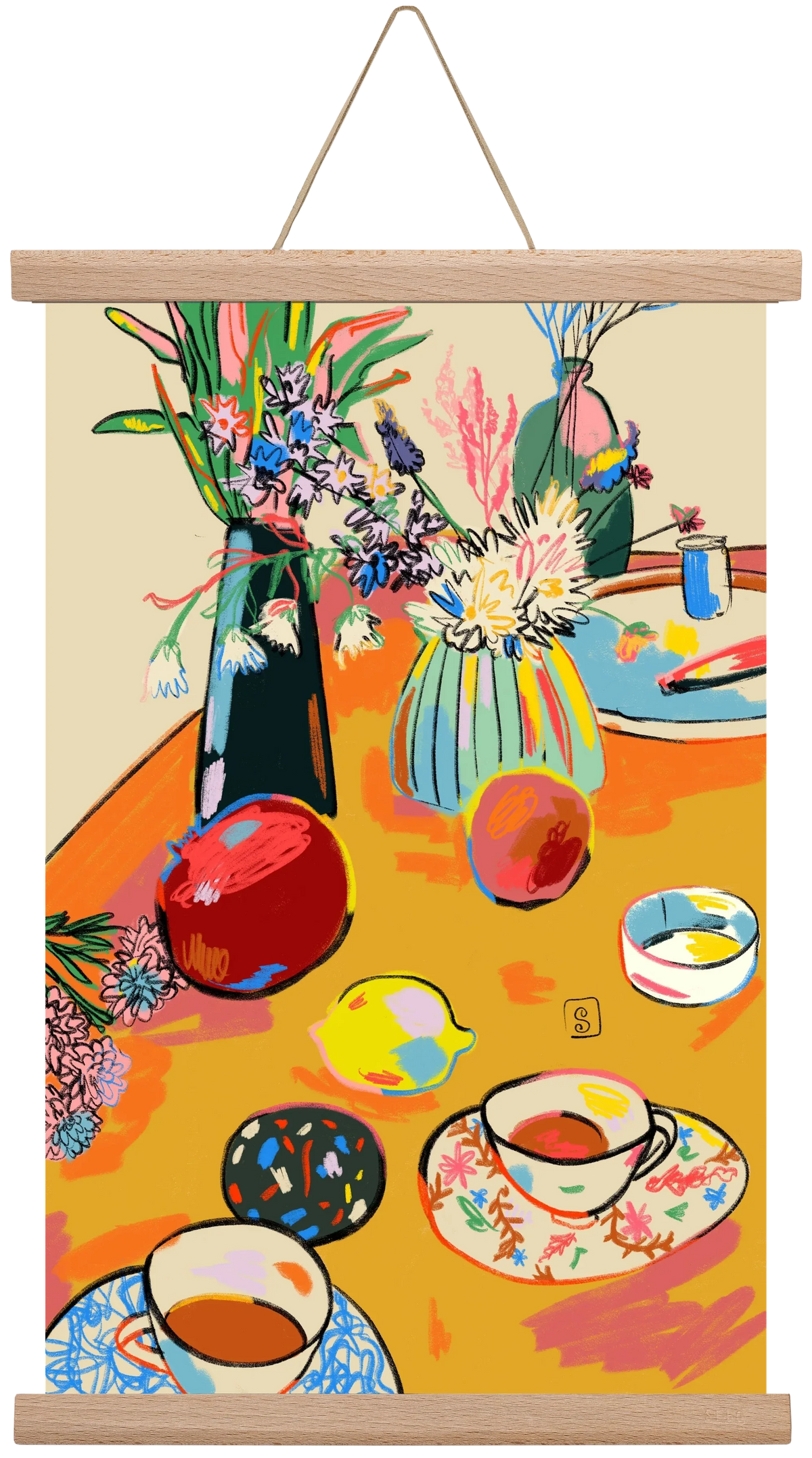 TEA AND FLOWERS AT HOME - artbridge
