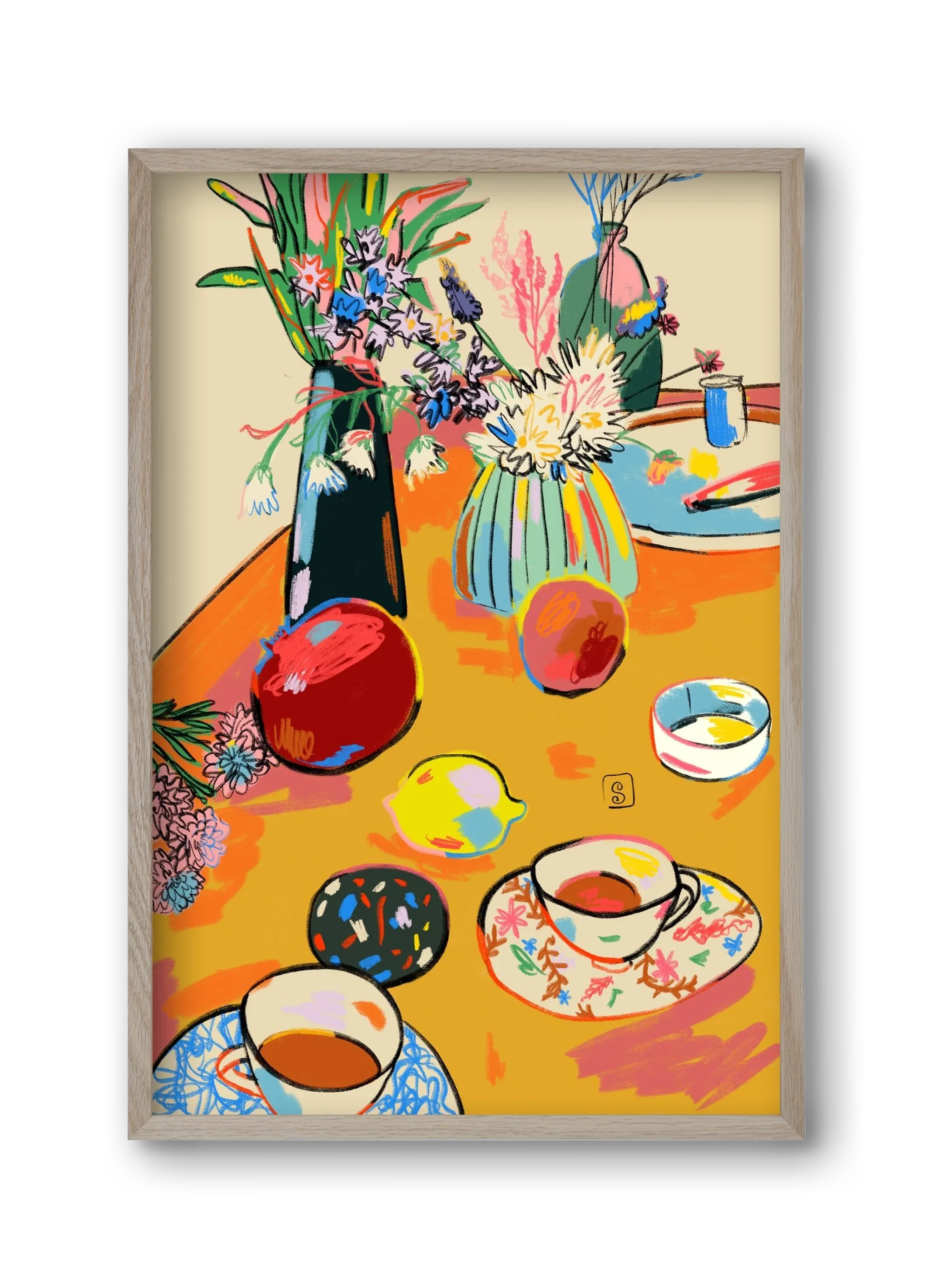 TEA AND FLOWERS AT HOME - artbridge