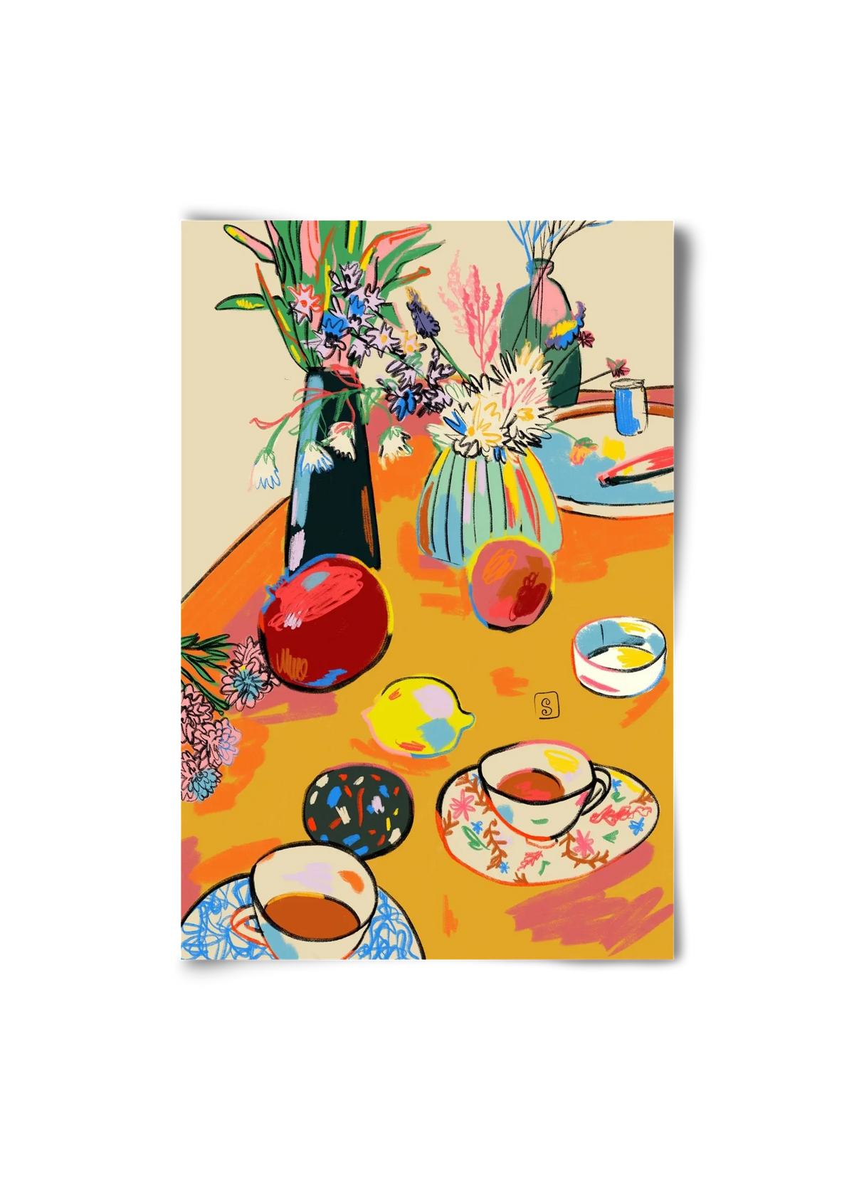 TEA AND FLOWERS AT HOME - artbridge