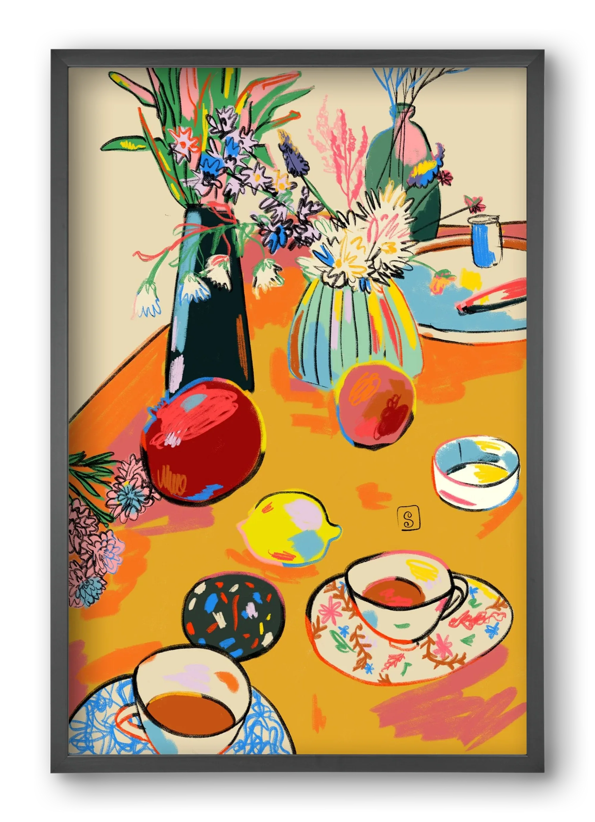 TEA AND FLOWERS AT HOME - artbridge