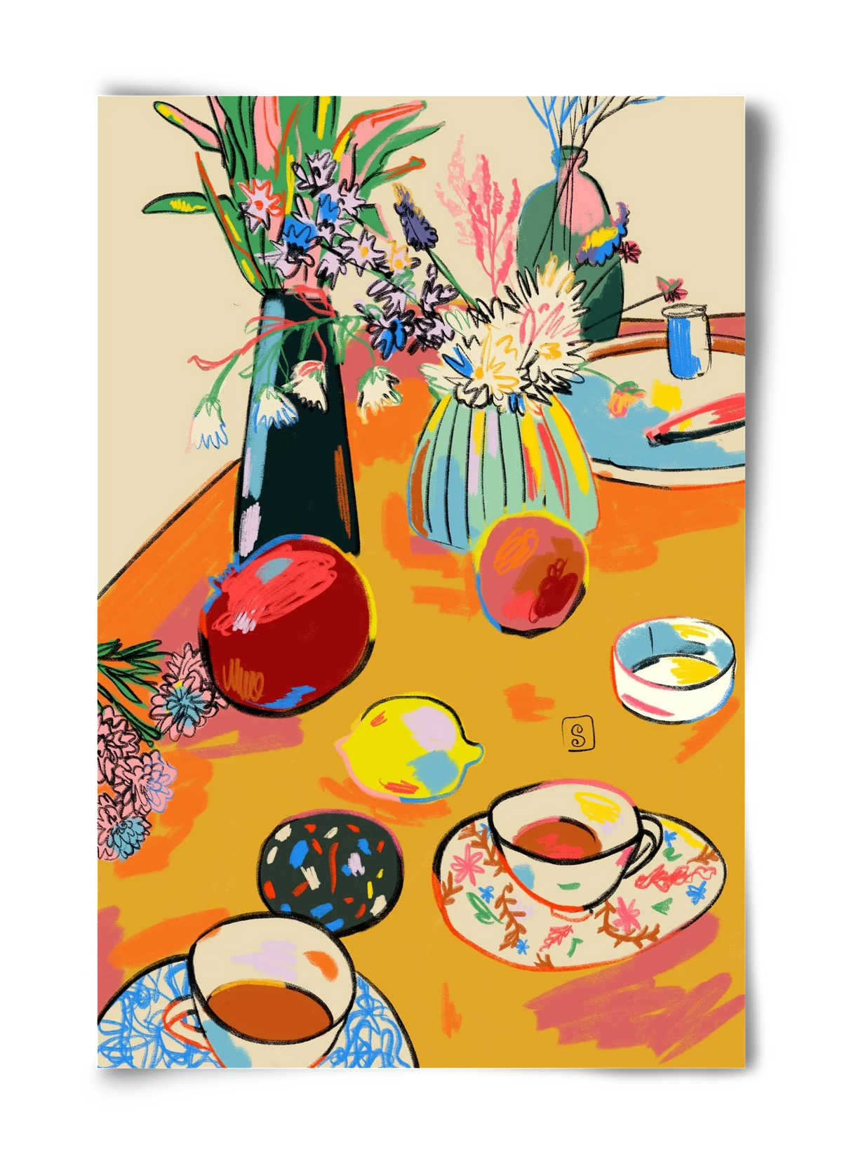 TEA AND FLOWERS AT HOME - artbridge