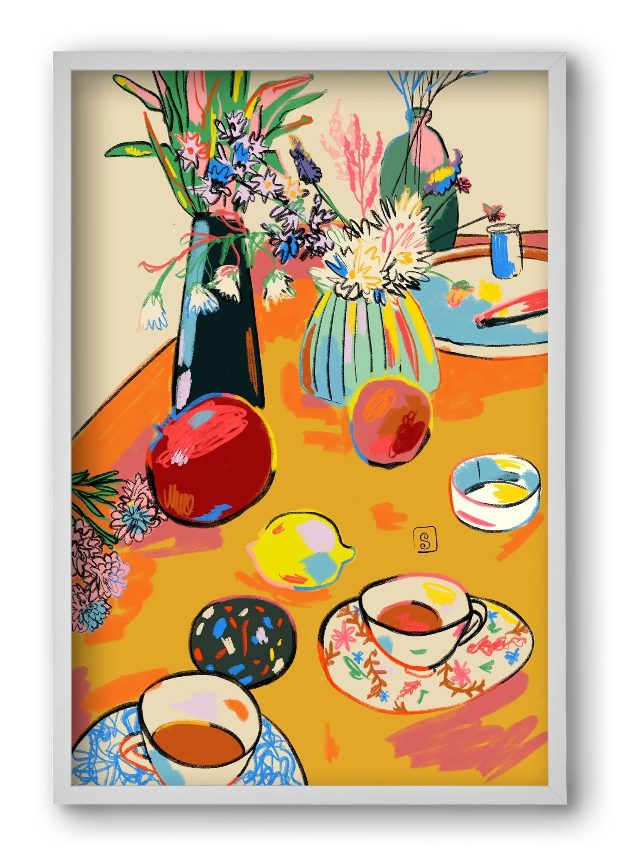 TEA AND FLOWERS AT HOME - artbridge