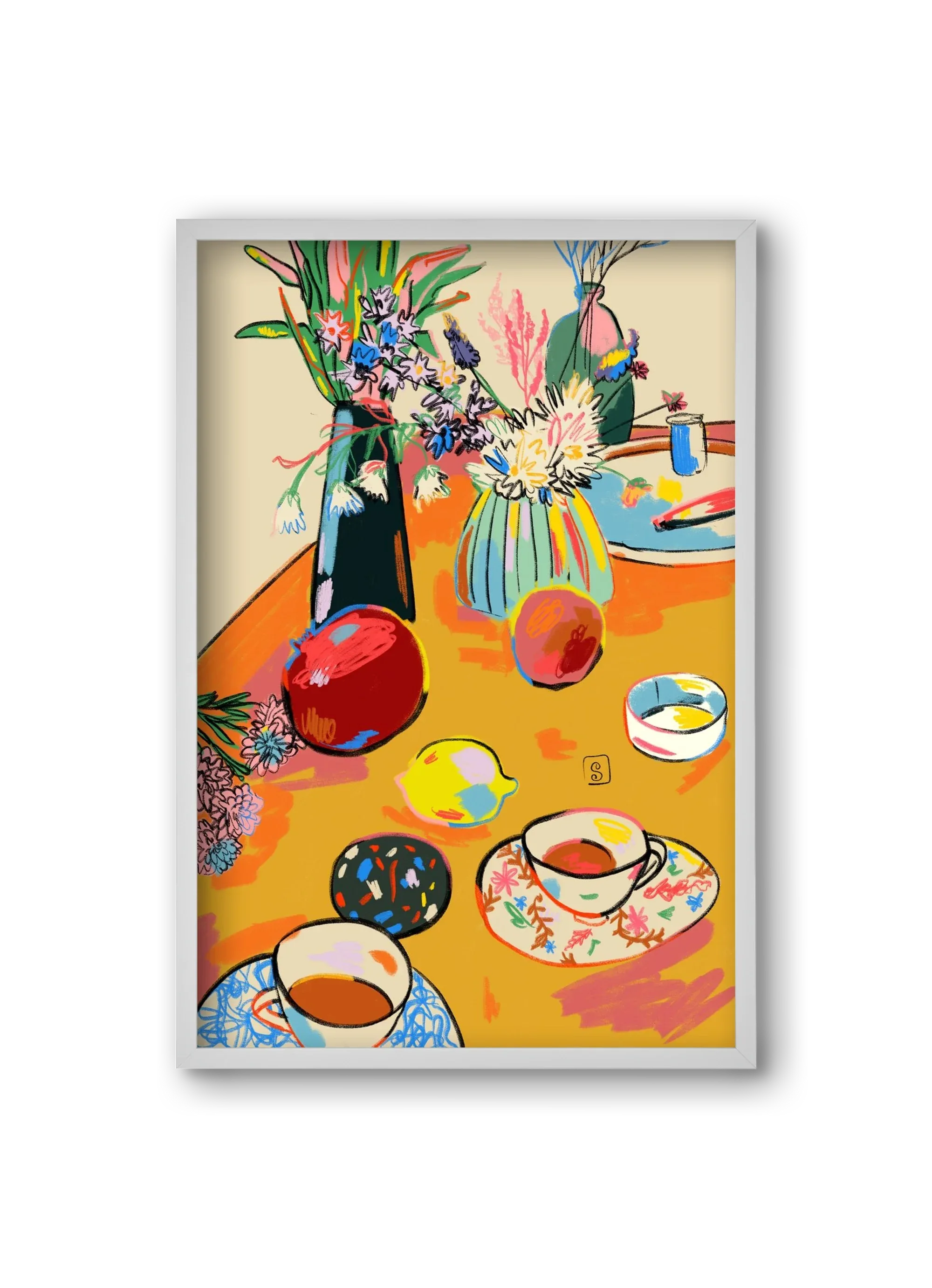 TEA AND FLOWERS AT HOME - artbridge