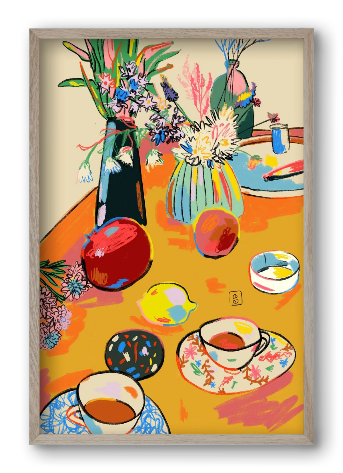 TEA AND FLOWERS AT HOME - artbridge