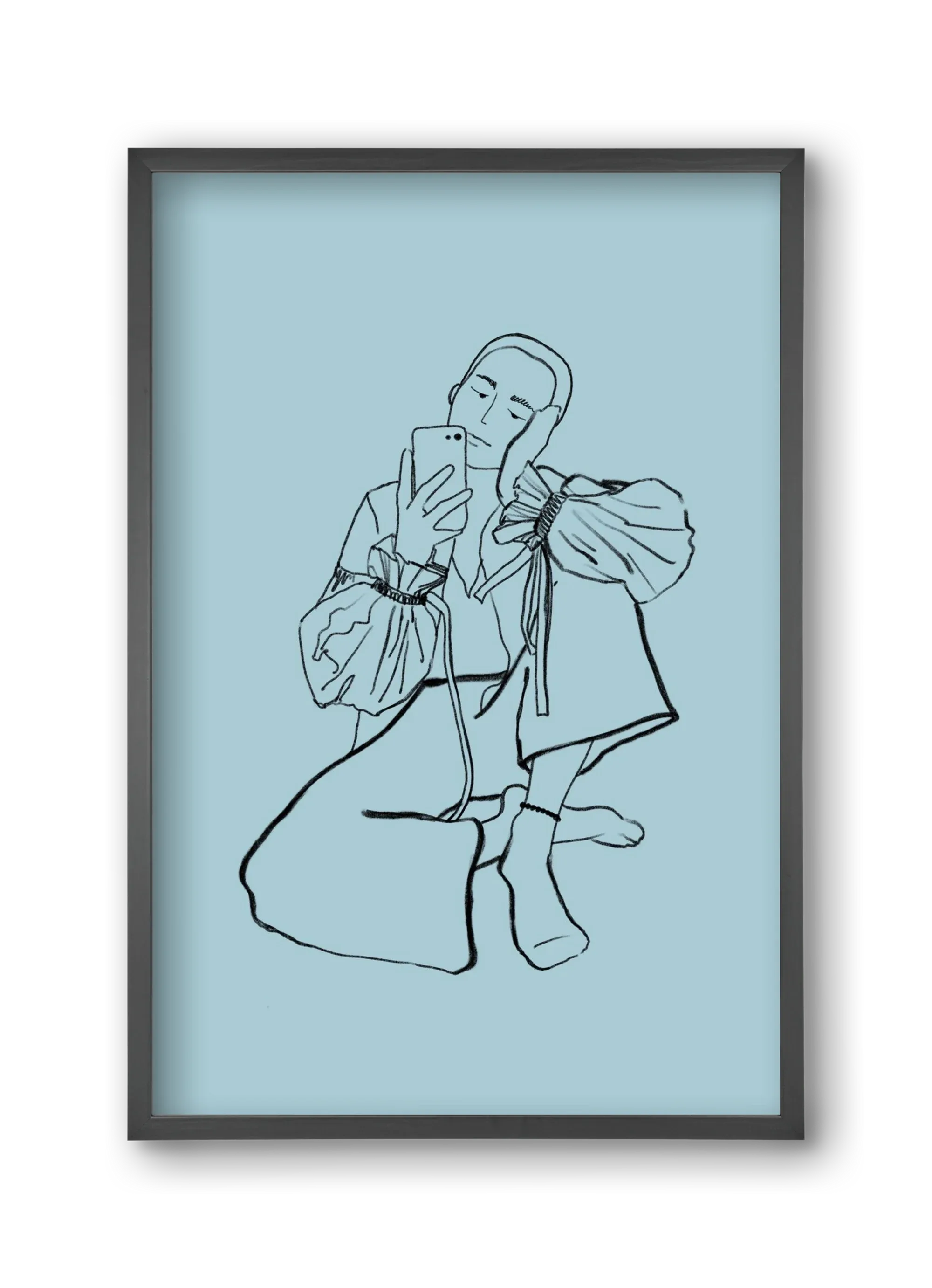 MIRROR SELFIE LIGHT BLUE - artbridge