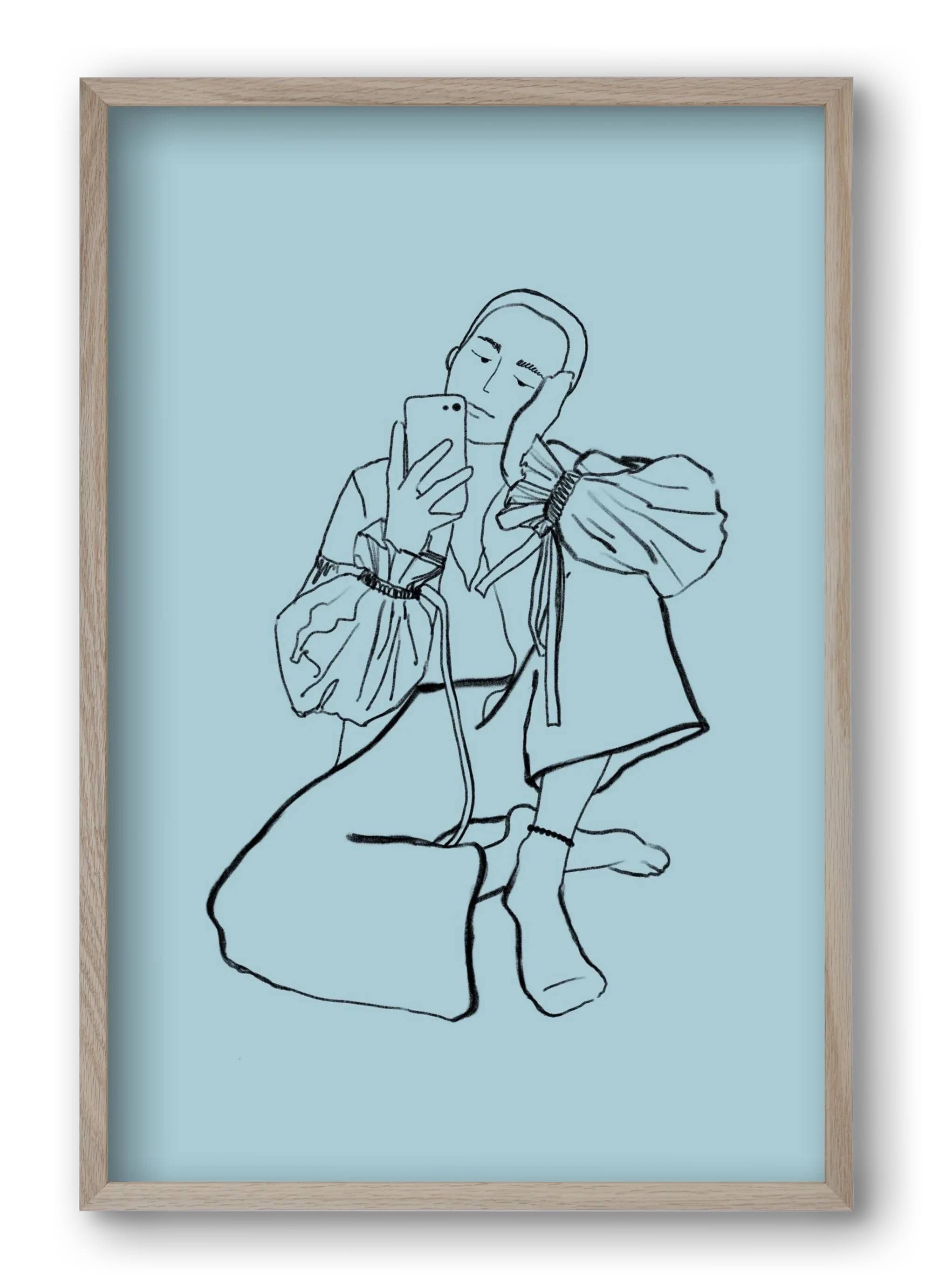 MIRROR SELFIE LIGHT BLUE - artbridge