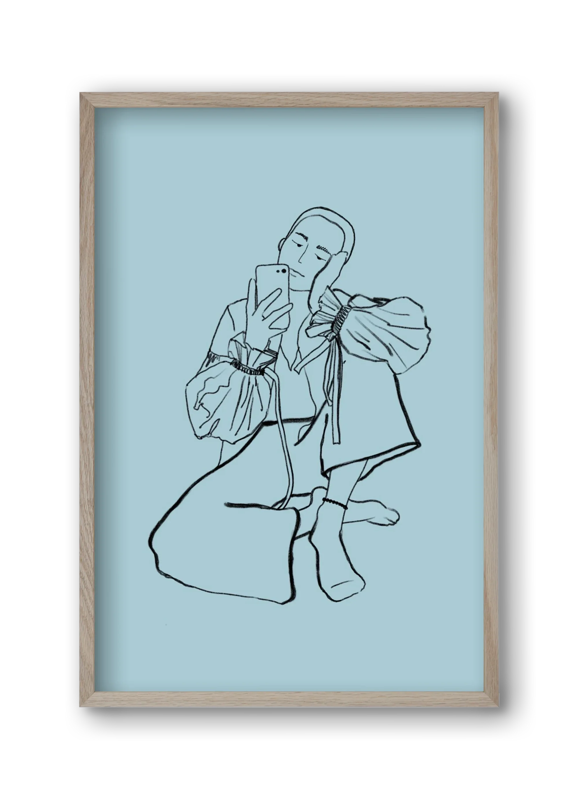 MIRROR SELFIE LIGHT BLUE - artbridge
