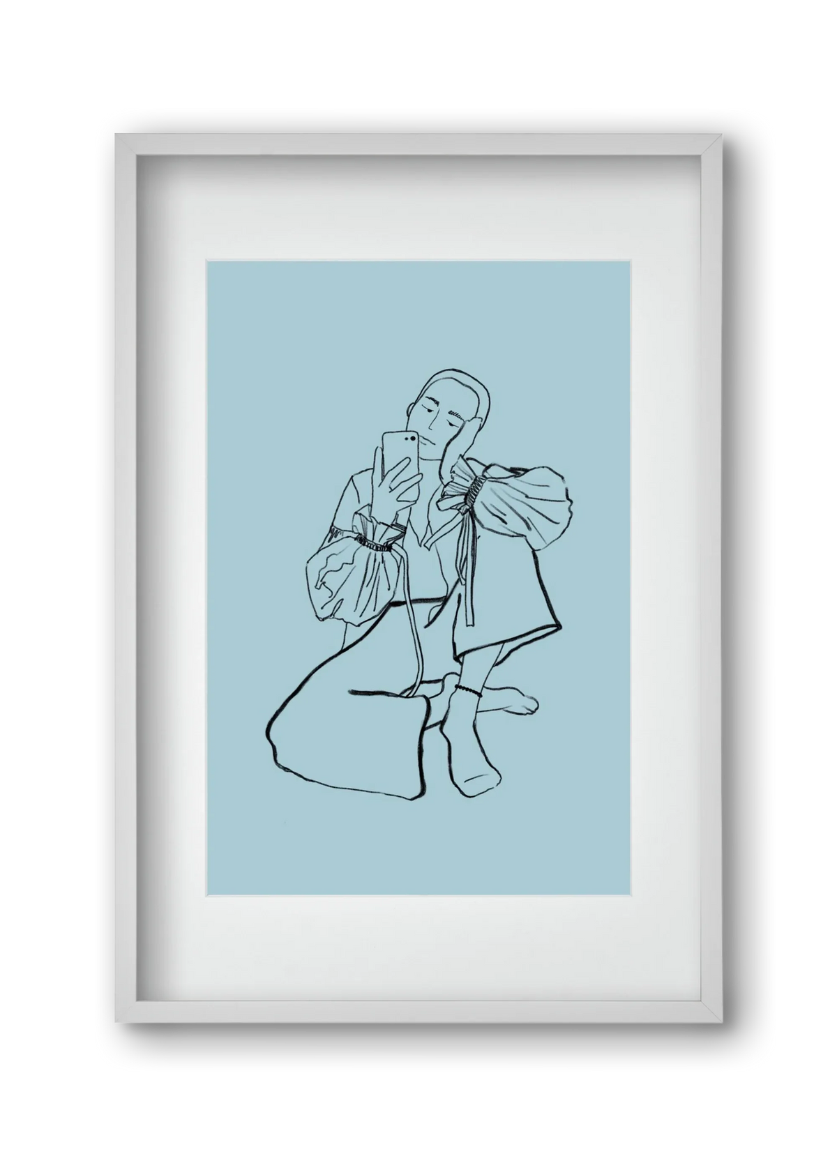 MIRROR SELFIE LIGHT BLUE - artbridge