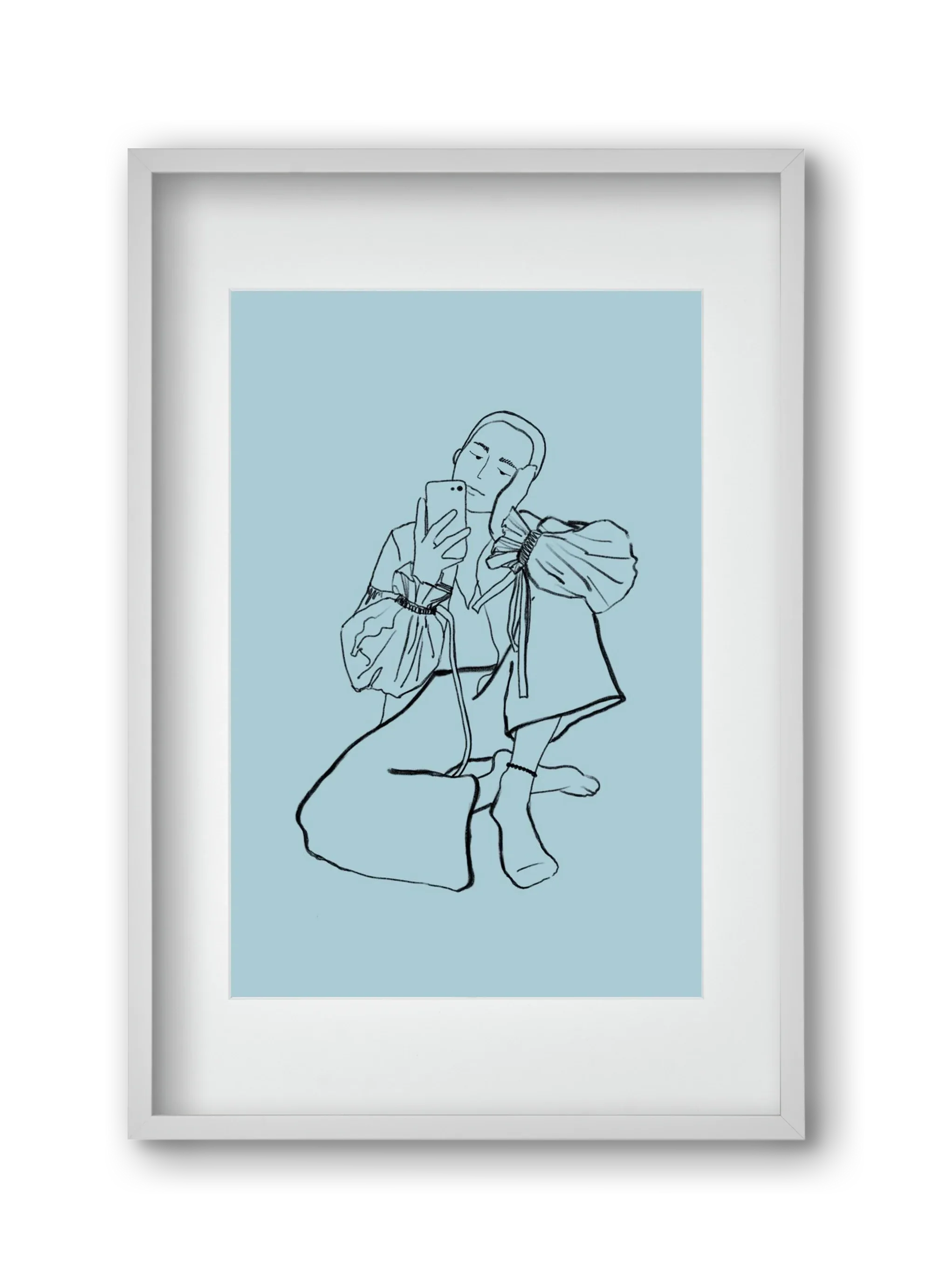 MIRROR SELFIE LIGHT BLUE - artbridge