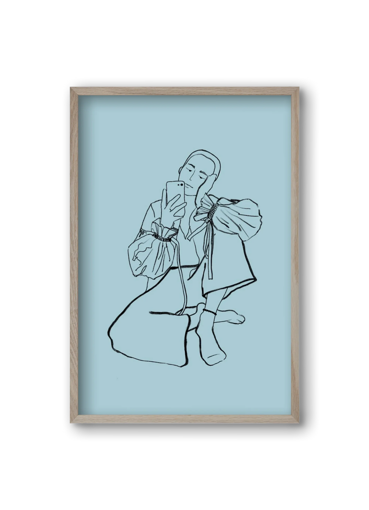 MIRROR SELFIE LIGHT BLUE - artbridge