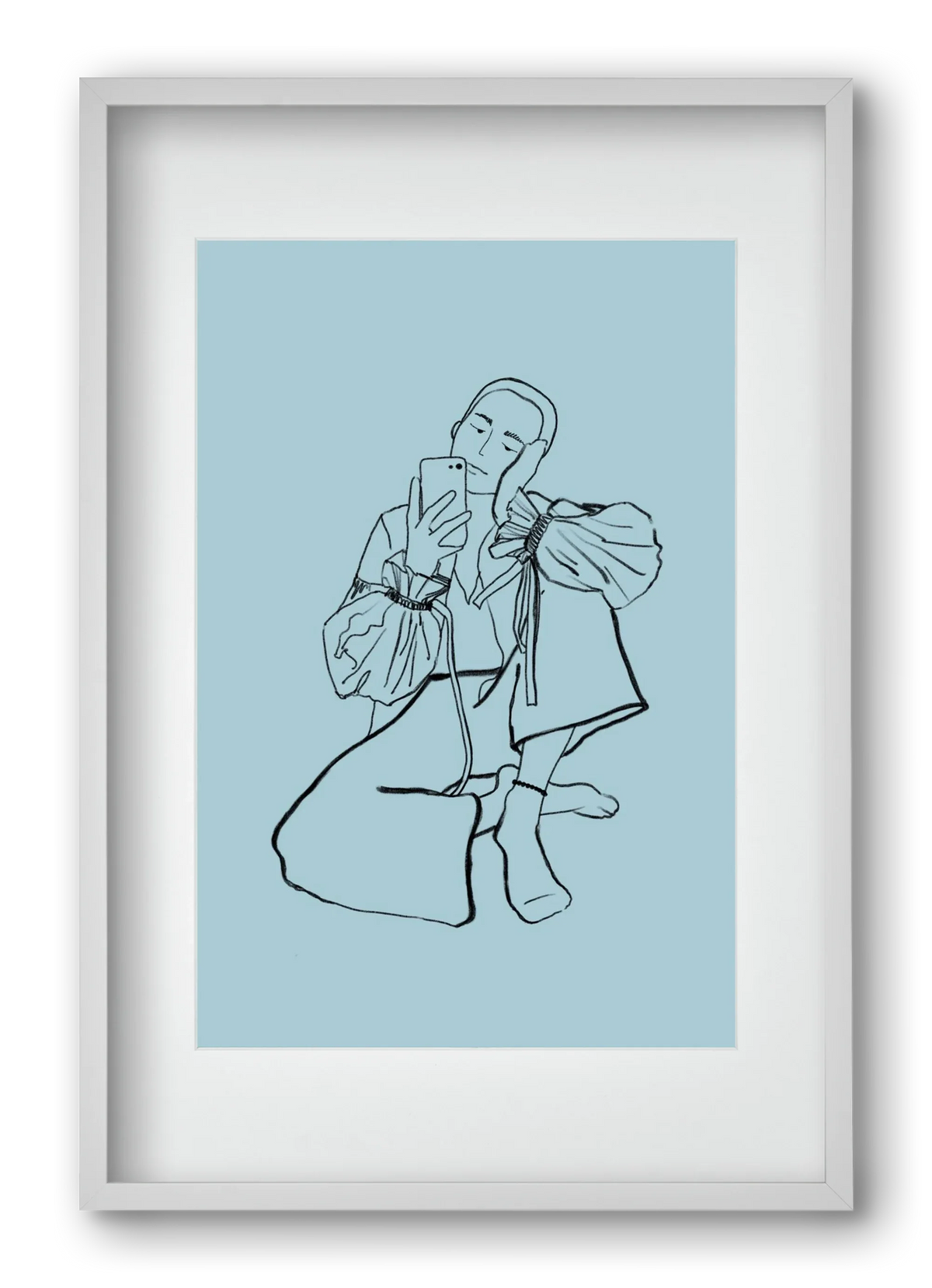 MIRROR SELFIE LIGHT BLUE - artbridge