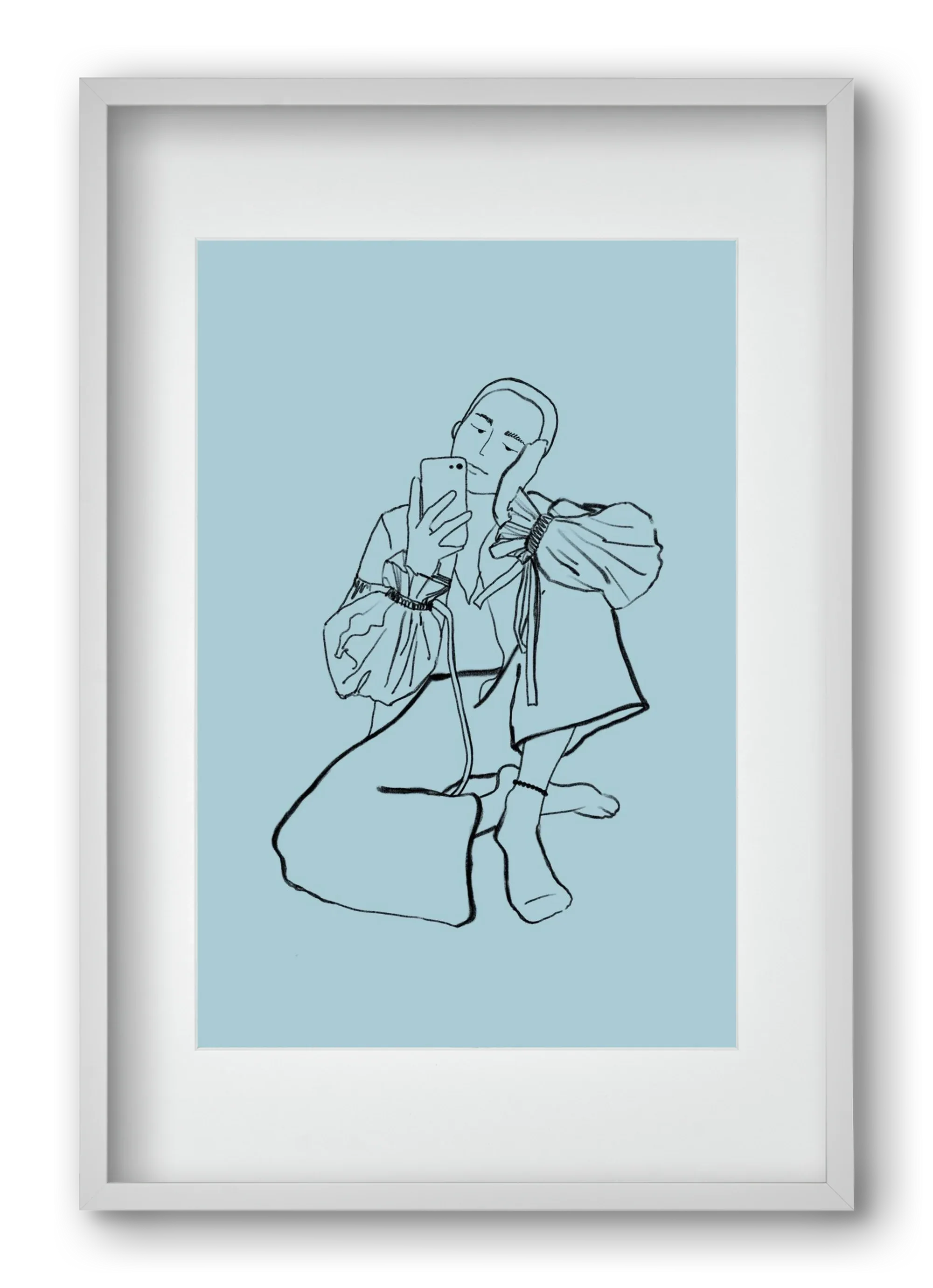 MIRROR SELFIE LIGHT BLUE - artbridge