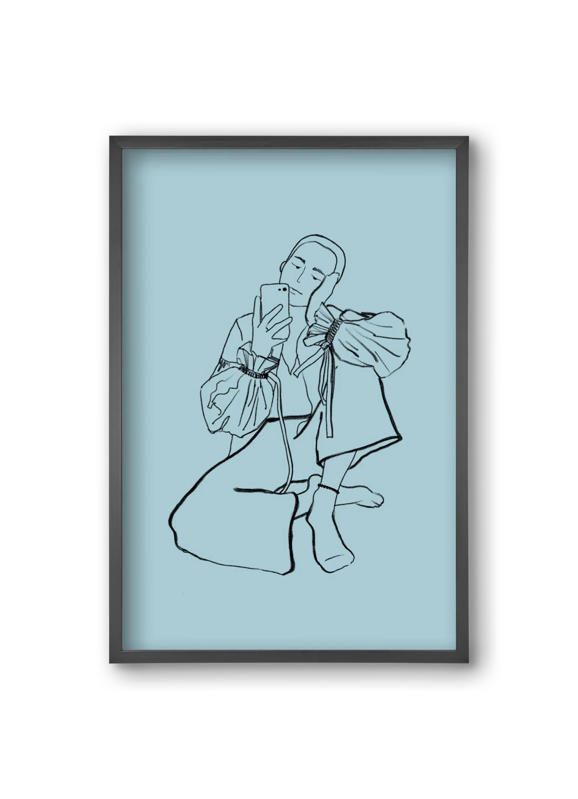 MIRROR SELFIE LIGHT BLUE - artbridge