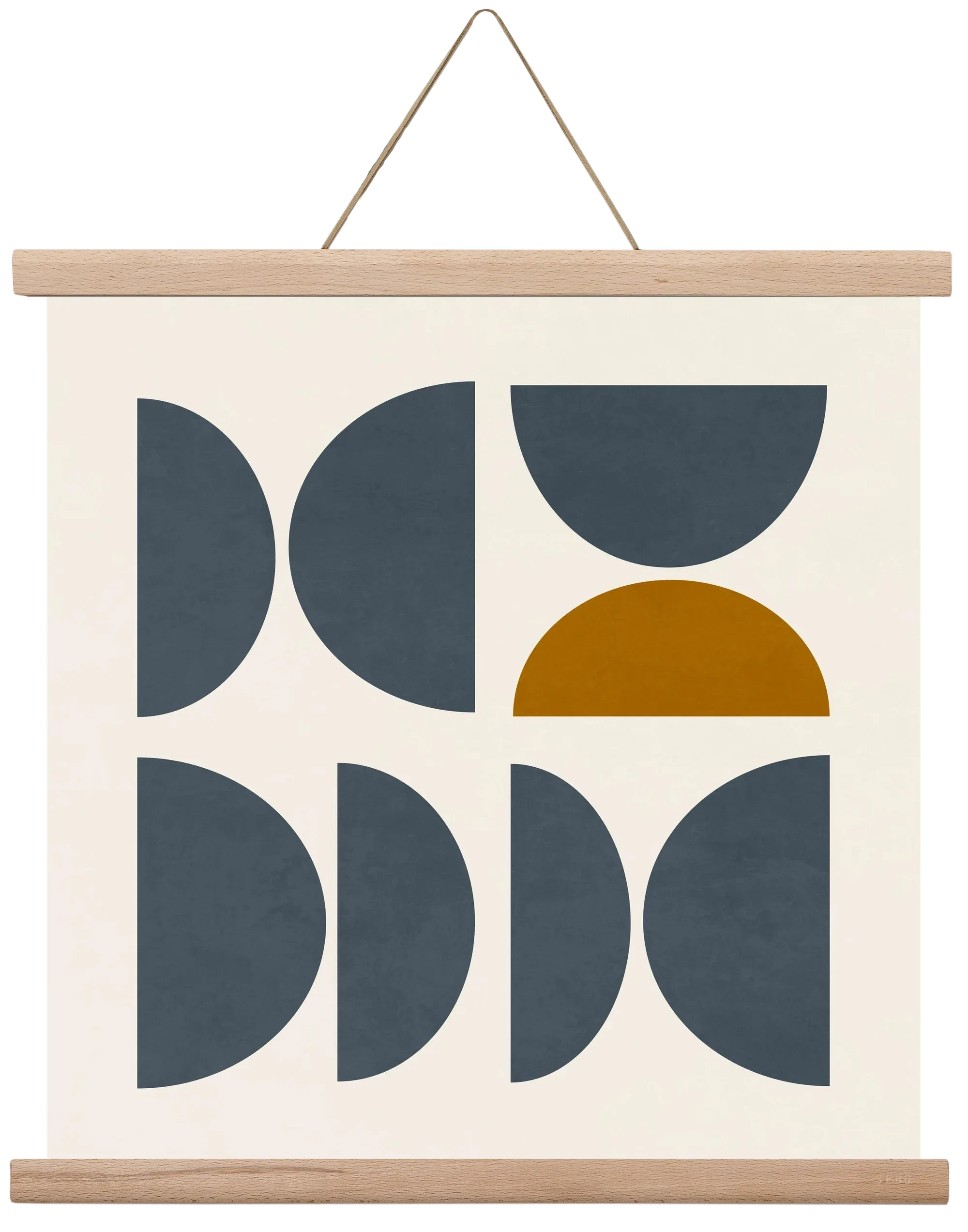 GEOMETRIC ART - BLUE I - artbridge