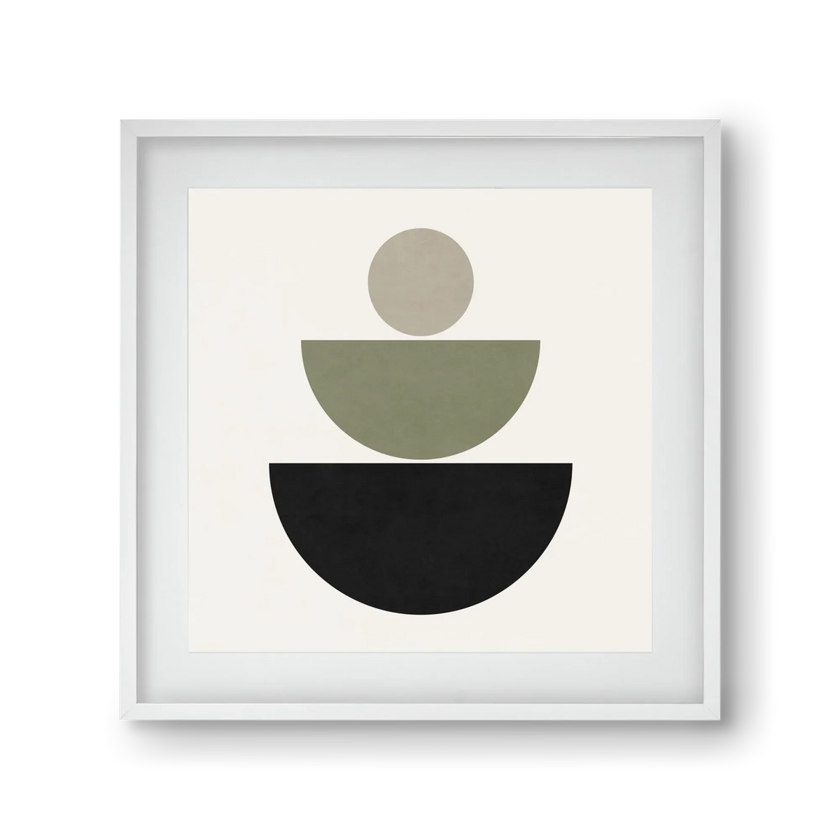 GEOMETRIC SHAPES - GREEN AND BLACK - artbridge