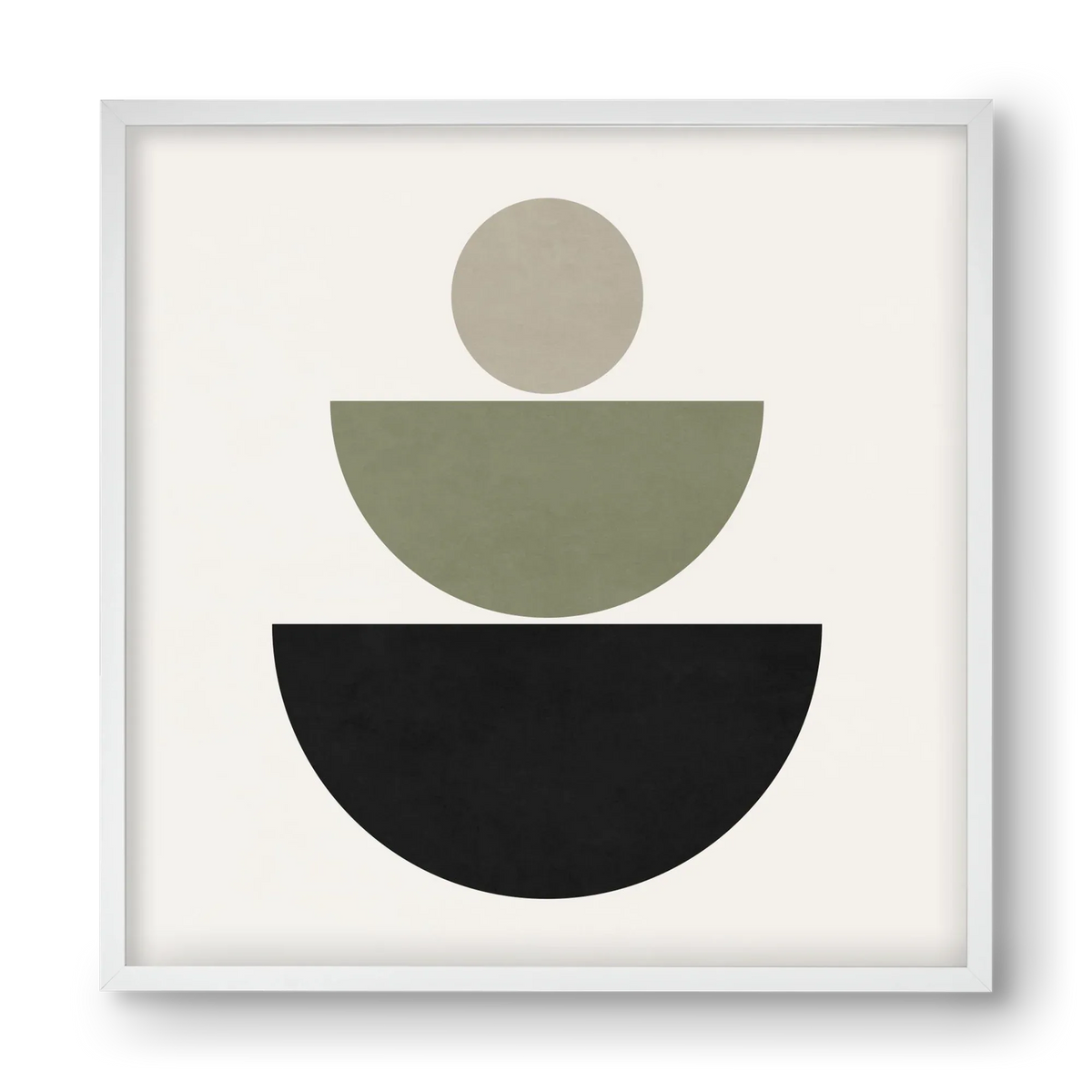 GEOMETRIC SHAPES - GREEN AND BLACK - artbridge