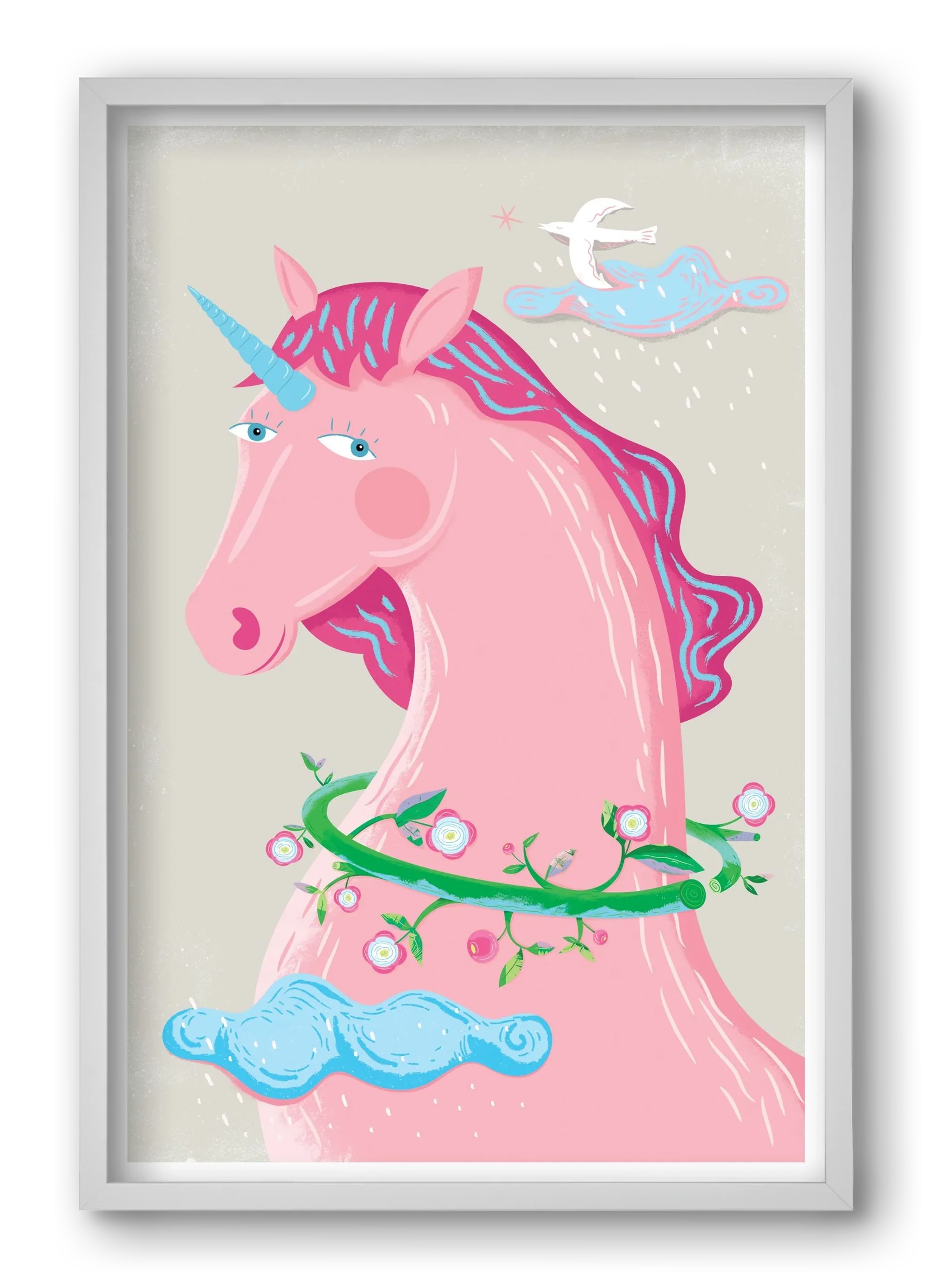 Pink Unikornis - artbridge