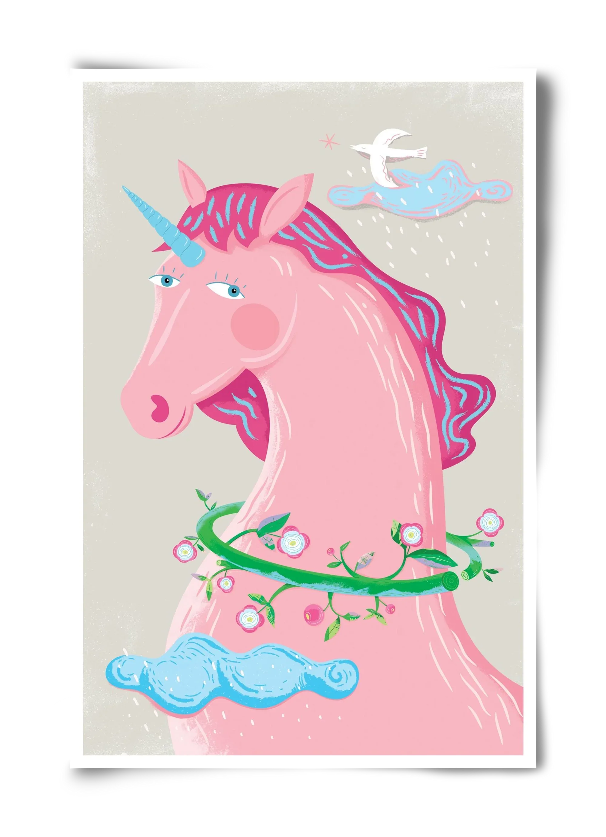 Pink Unikornis - artbridge