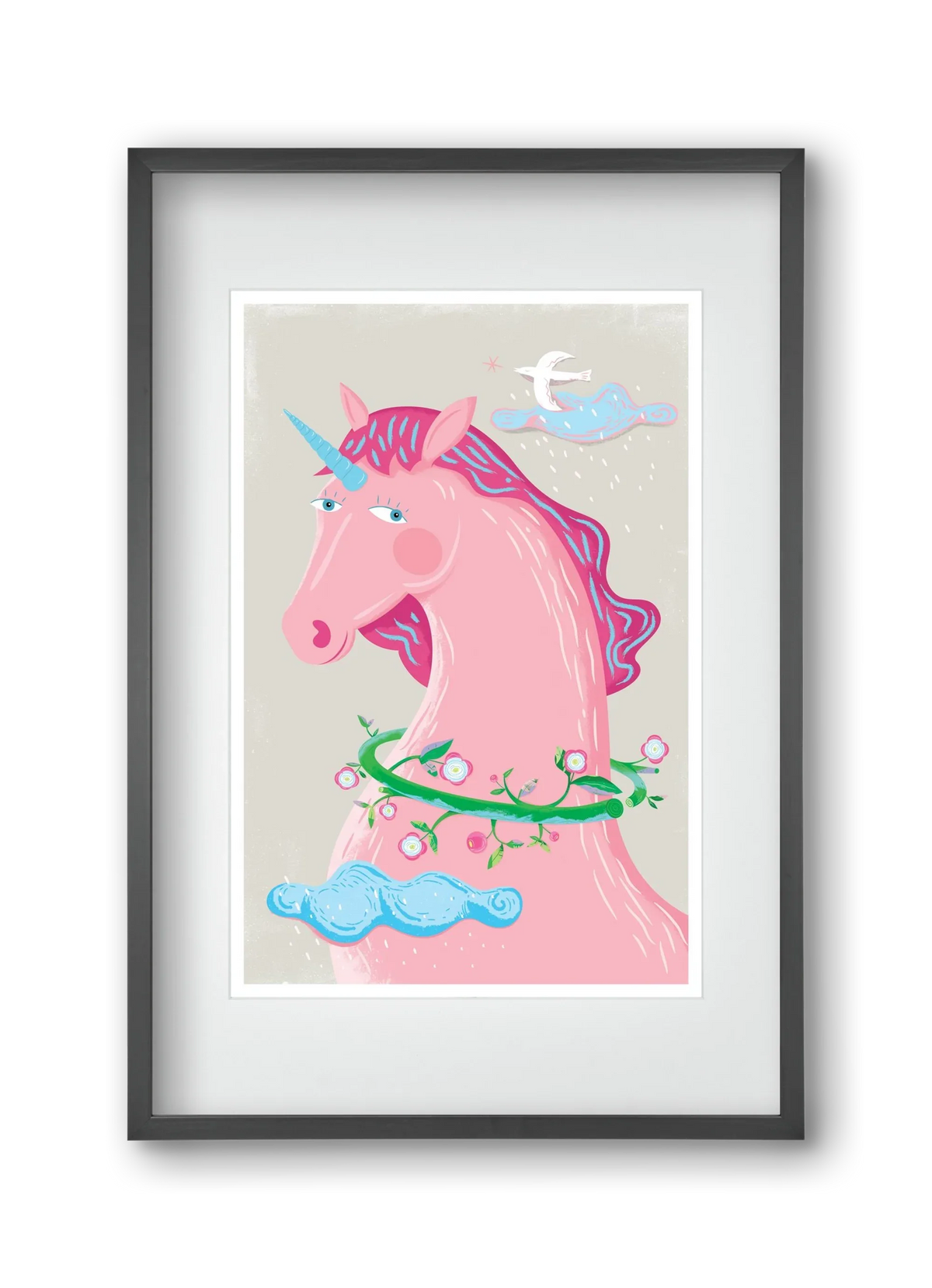 Pink Unikornis - artbridge