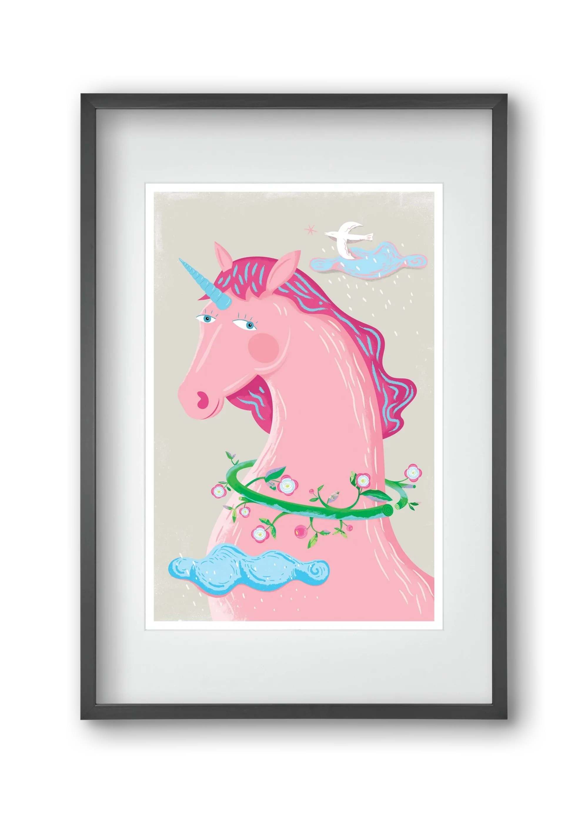 Pink Unikornis - artbridge