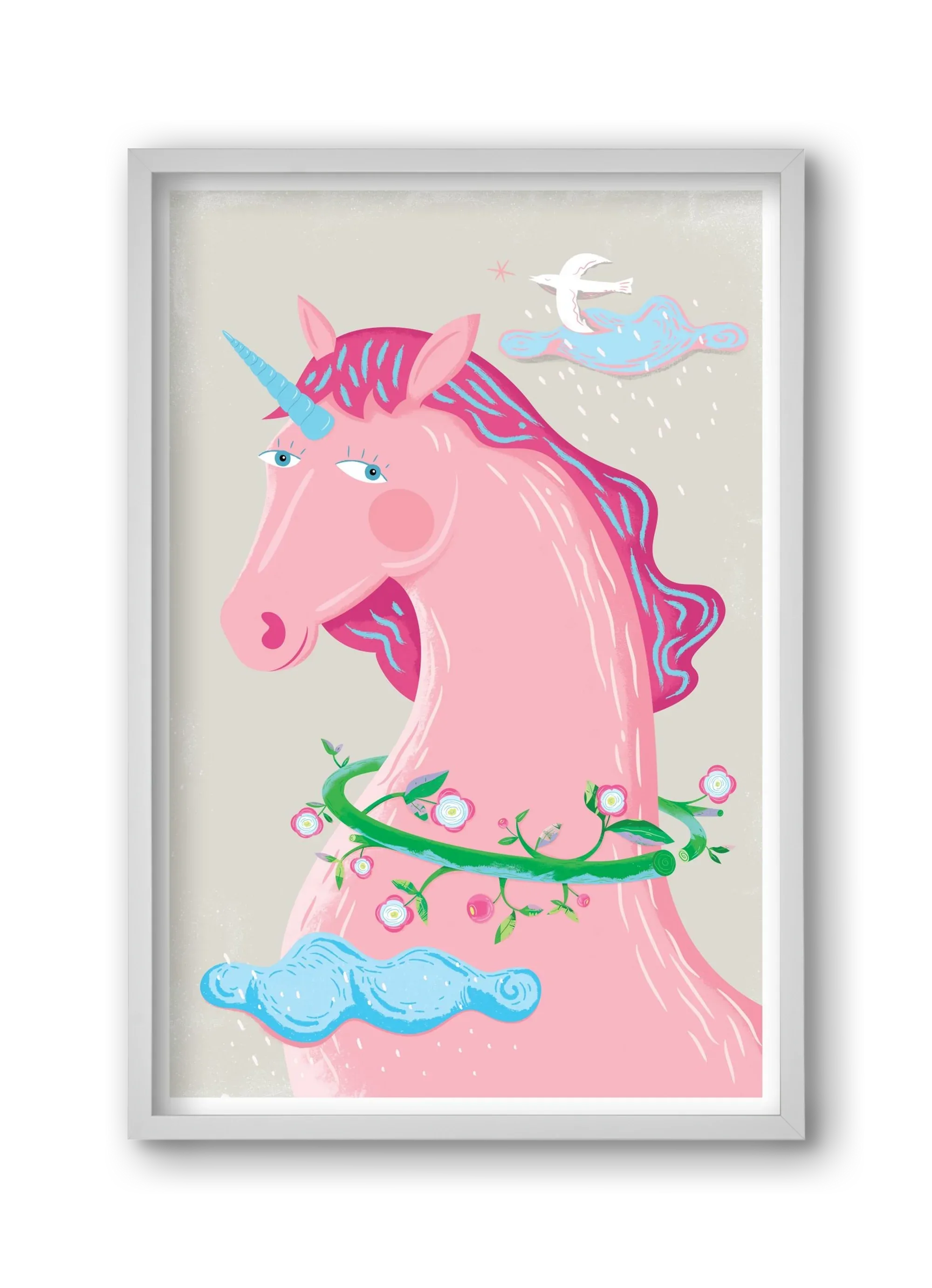 Pink Unikornis - artbridge