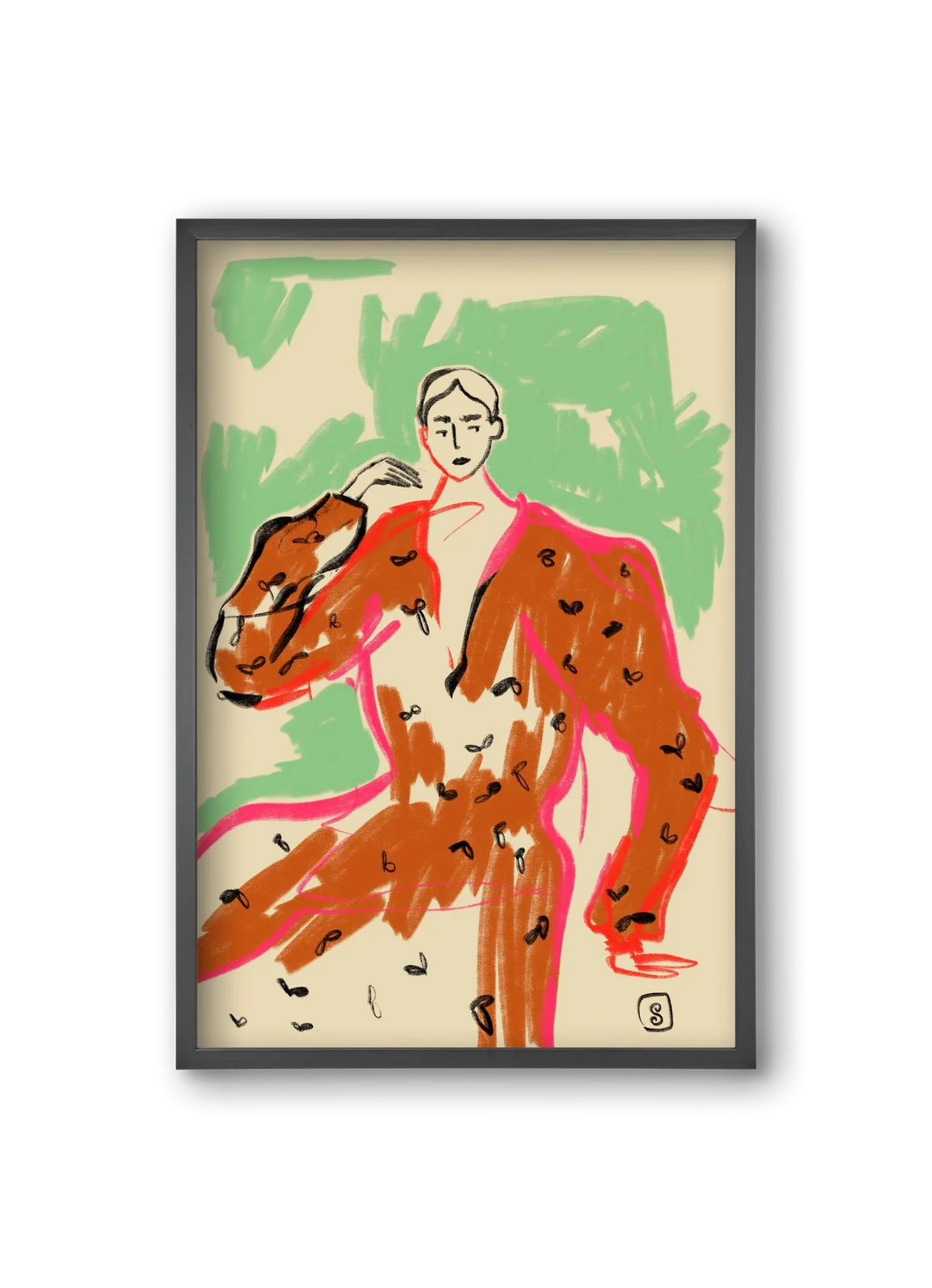 WOMAN IN A TERRACOTTA DRESS - artbridge